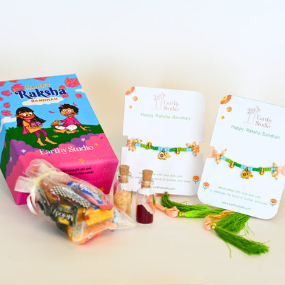 Elephant Charm Rakhi Mini Gift Box