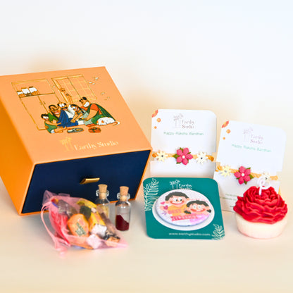 Flower Rakhi Premium Gift Box