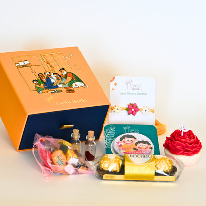 Flower Rakhi Premium Gift Box