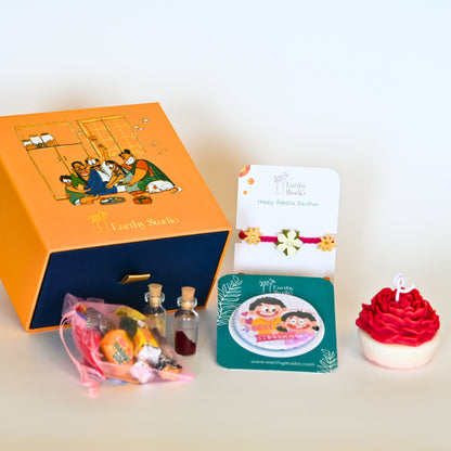 Flower Rakhi Premium Gift Box