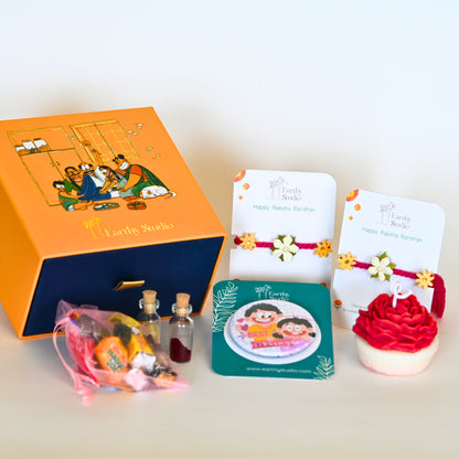 Flower Rakhi Premium Gift Box
