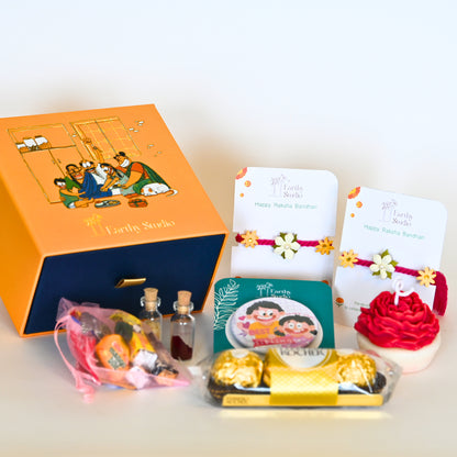 Flower Rakhi Premium Gift Box