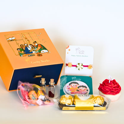 Flower Rakhi Premium Gift Box