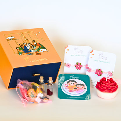Flower Rakhi Premium Gift Box