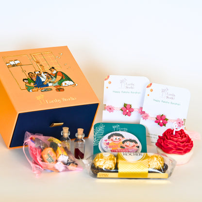 Flower Rakhi Premium Gift Box