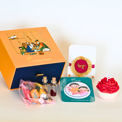 Red Shield Rakhi Premium Gift Box