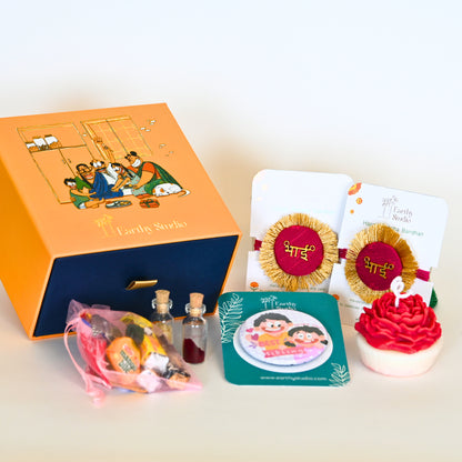 Red Shield Rakhi Premium Gift Box