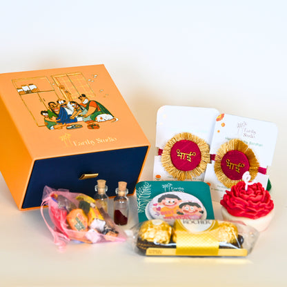 Red Shield Rakhi Premium Gift Box
