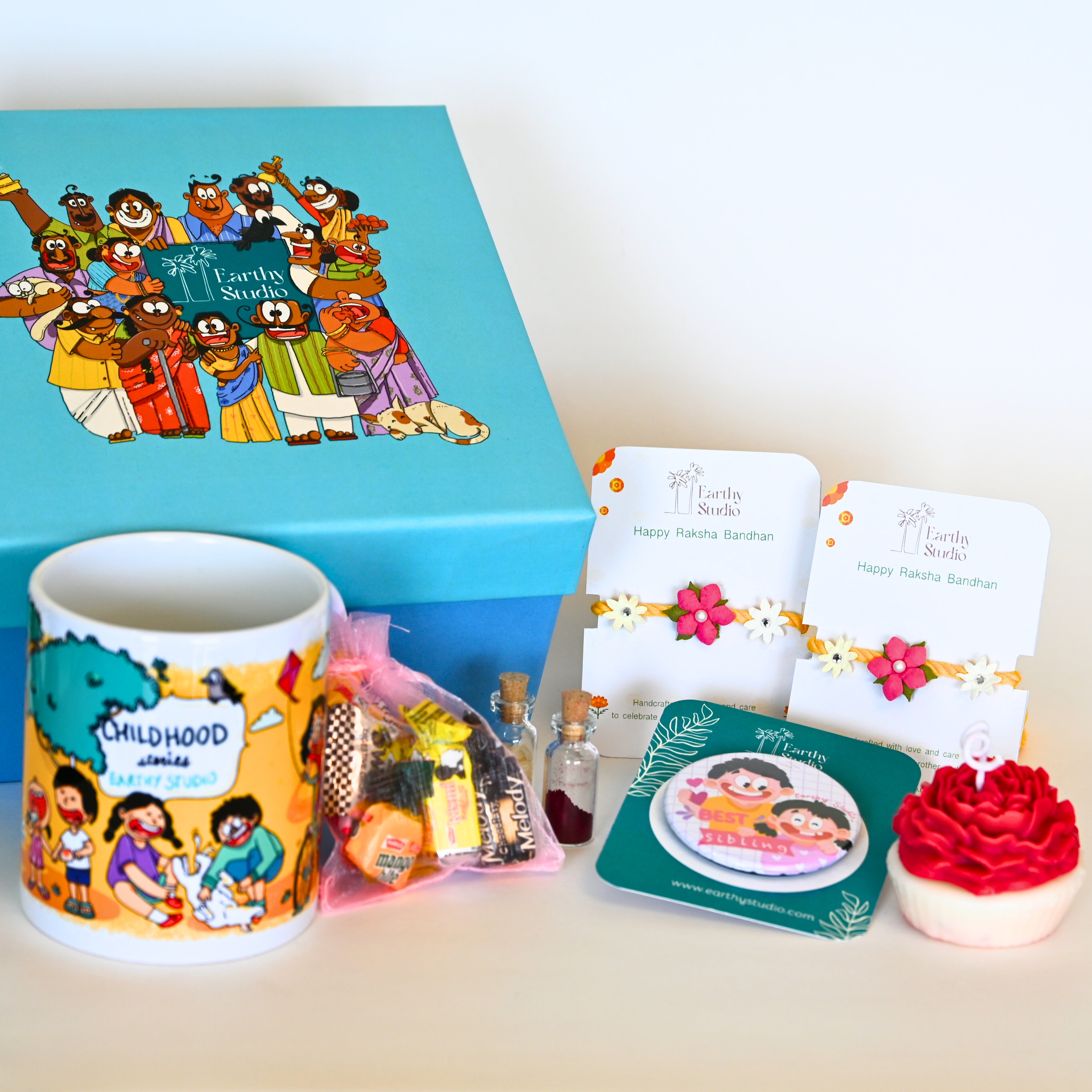 Flower Rakhi Deluxe Gift Box