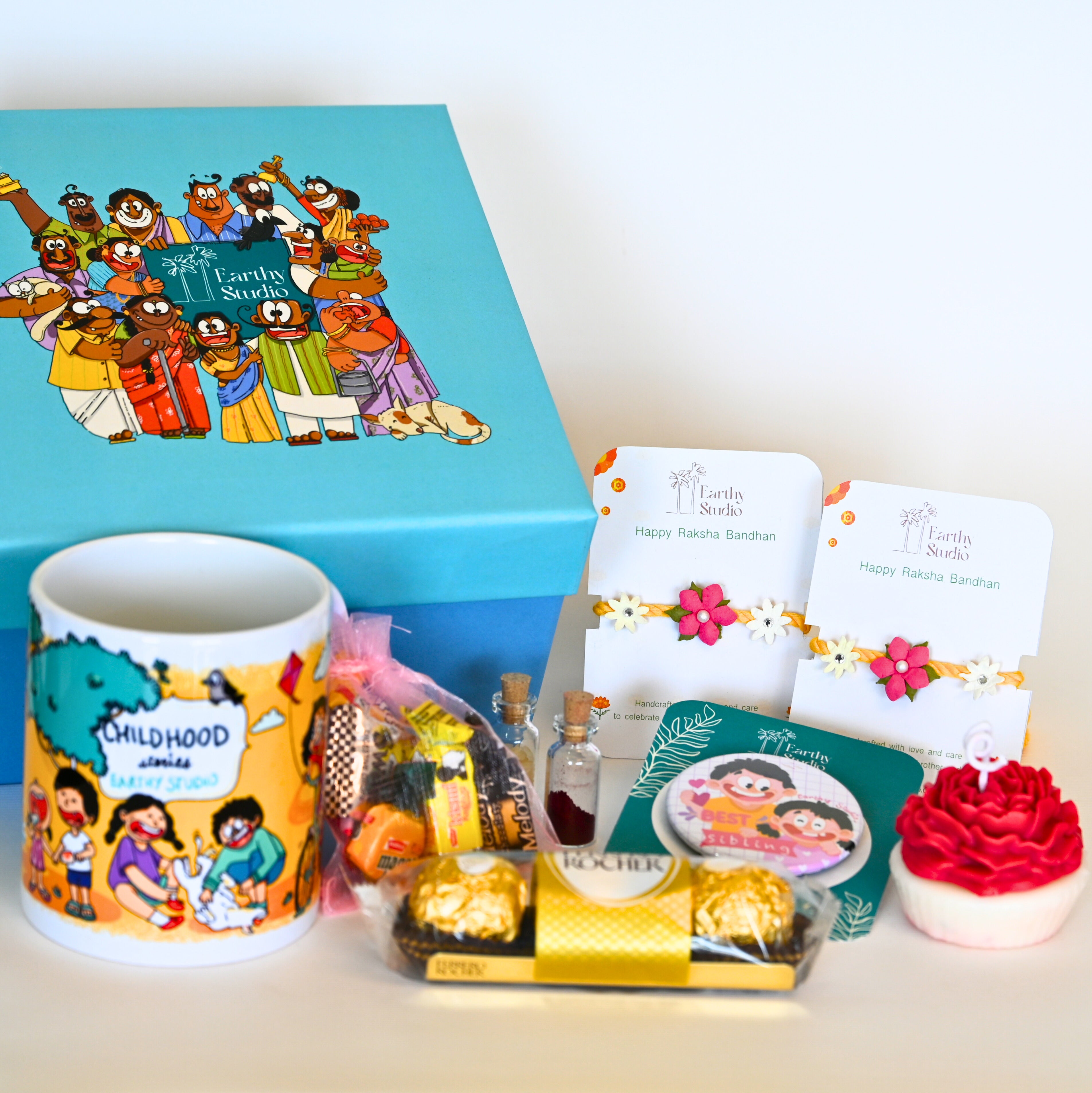 Flower Rakhi Deluxe Gift Box