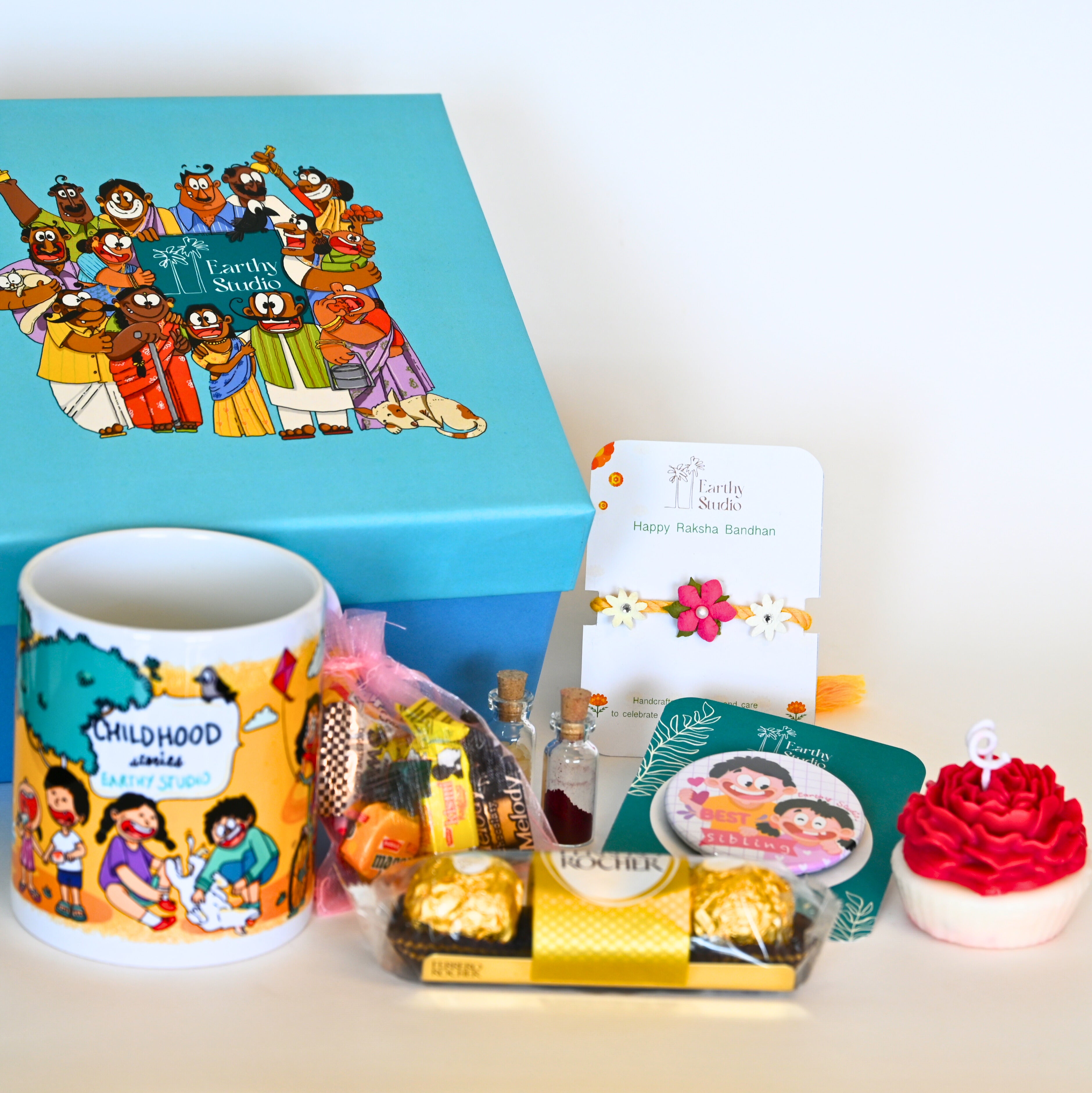 Flower Rakhi Deluxe Gift Box