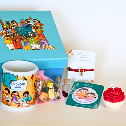 Flower Bead Rakhi Deluxe Gift Box