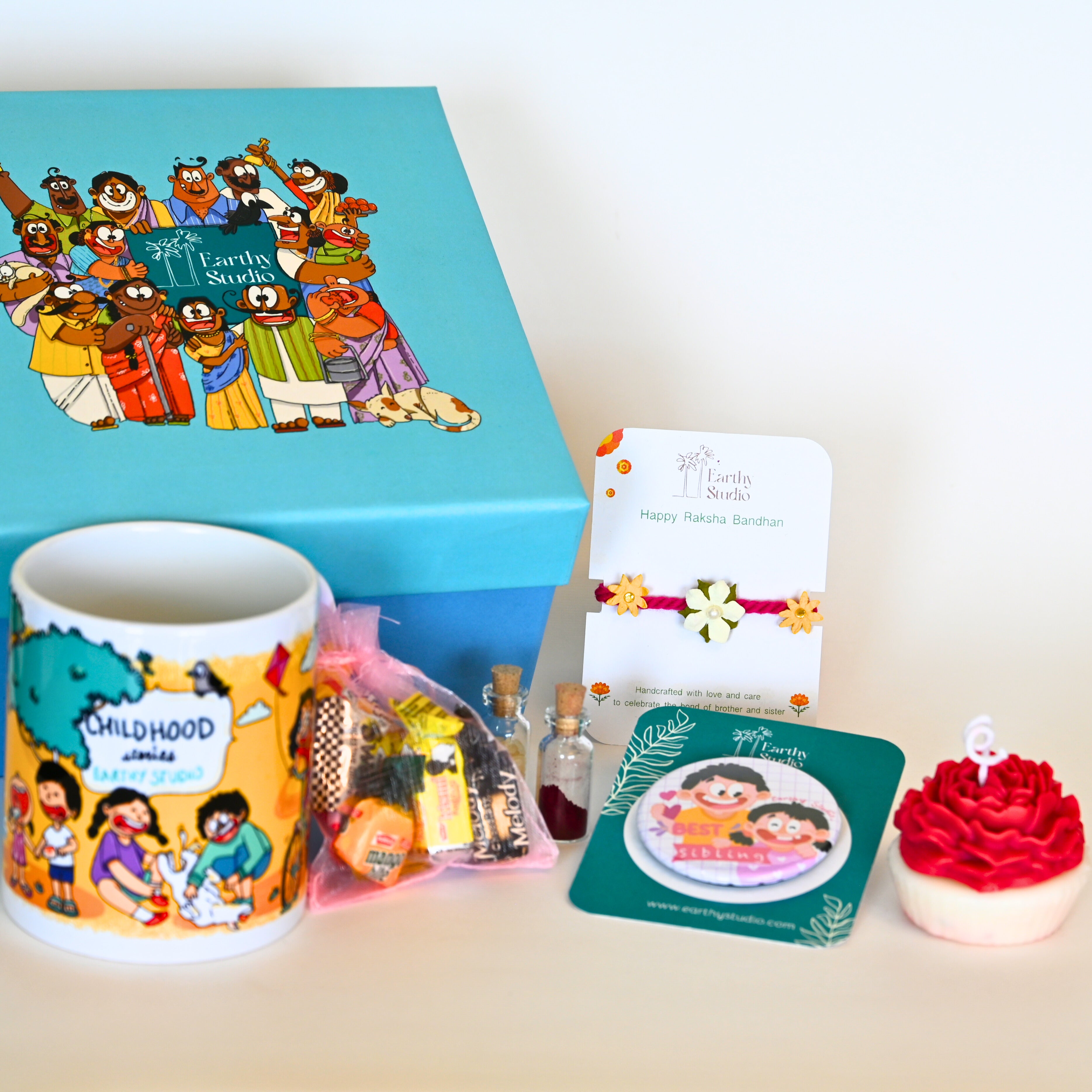 Flower Rakhi Deluxe Gift Box