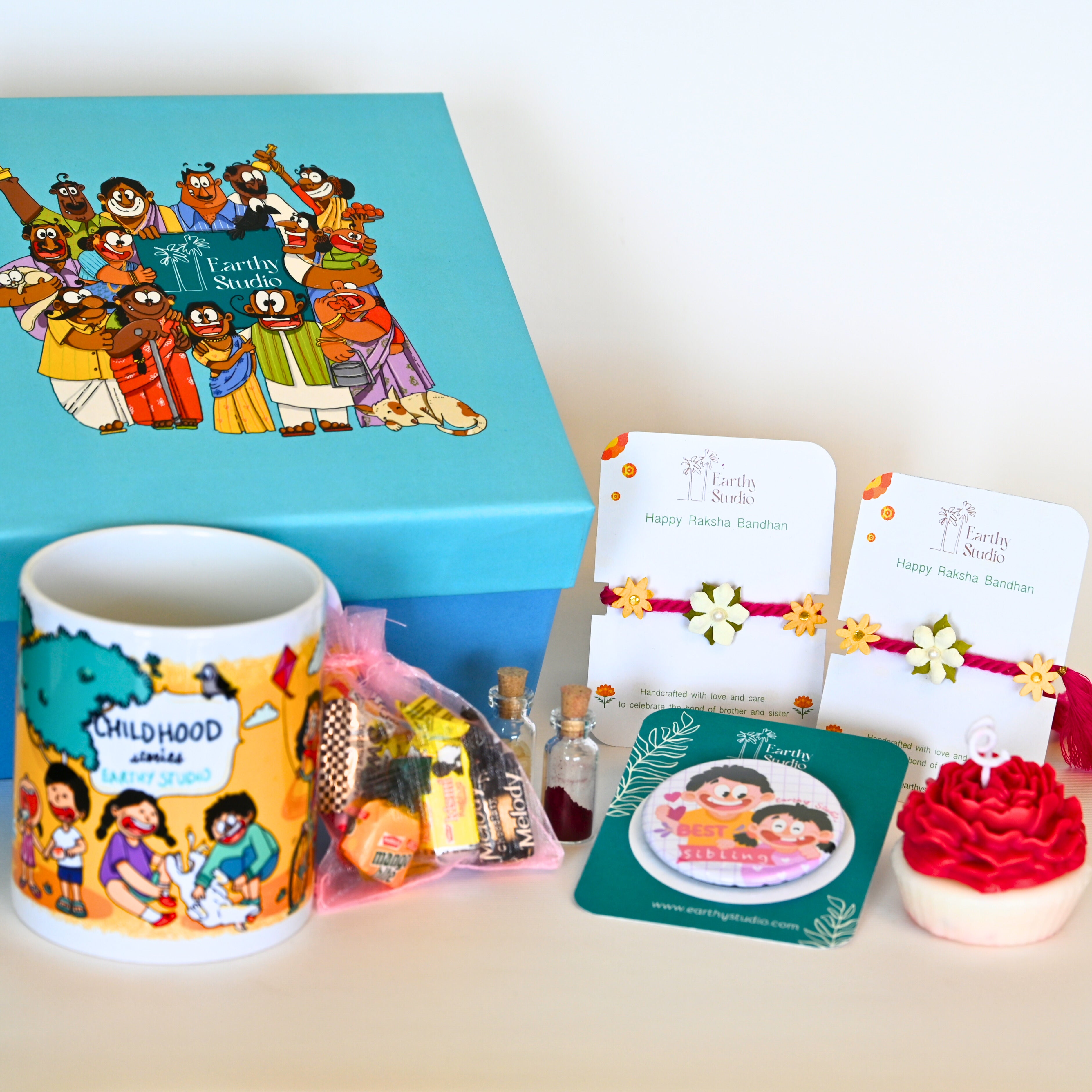 Flower Rakhi Deluxe Gift Box