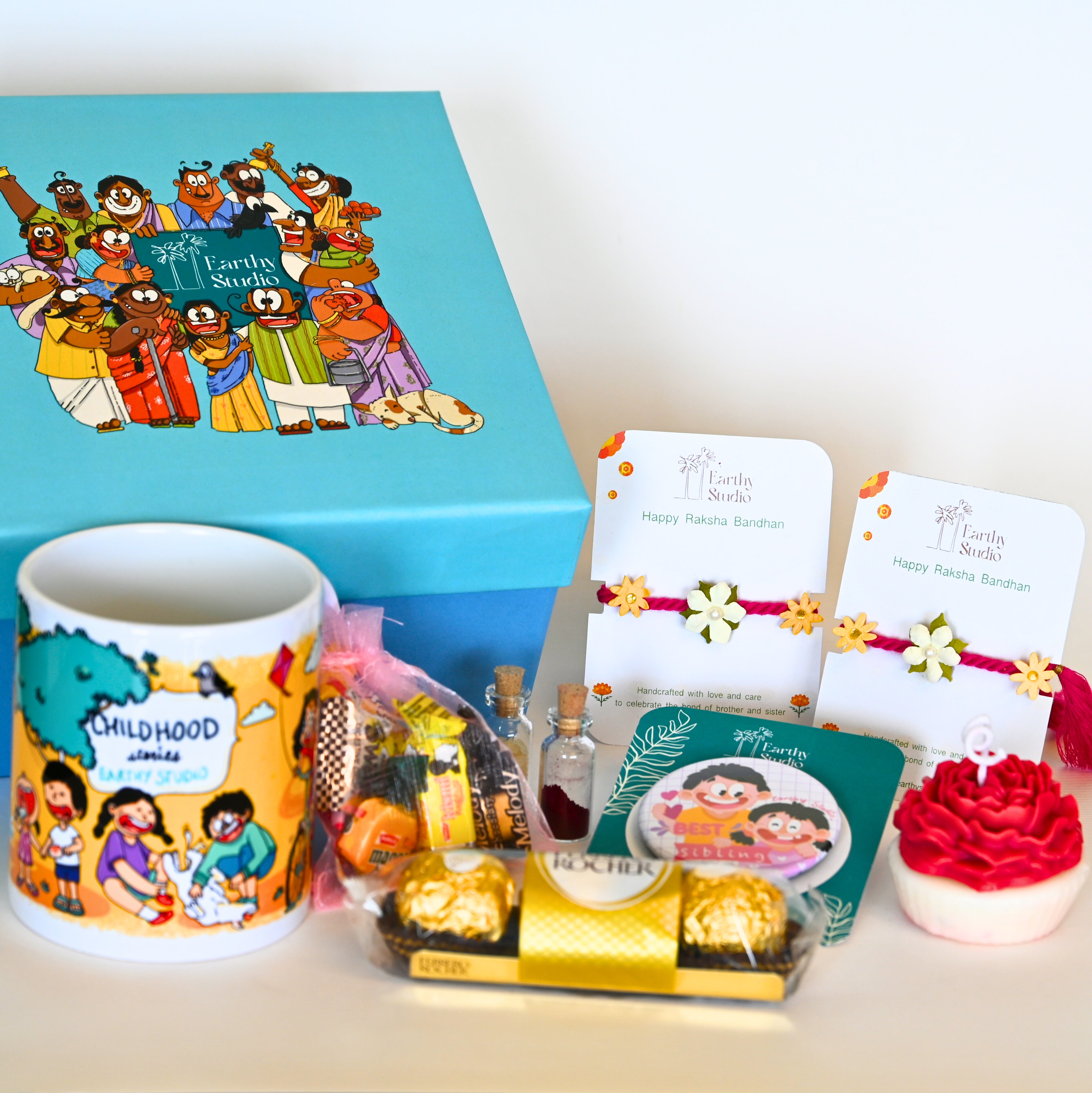Flower Rakhi Deluxe Gift Box