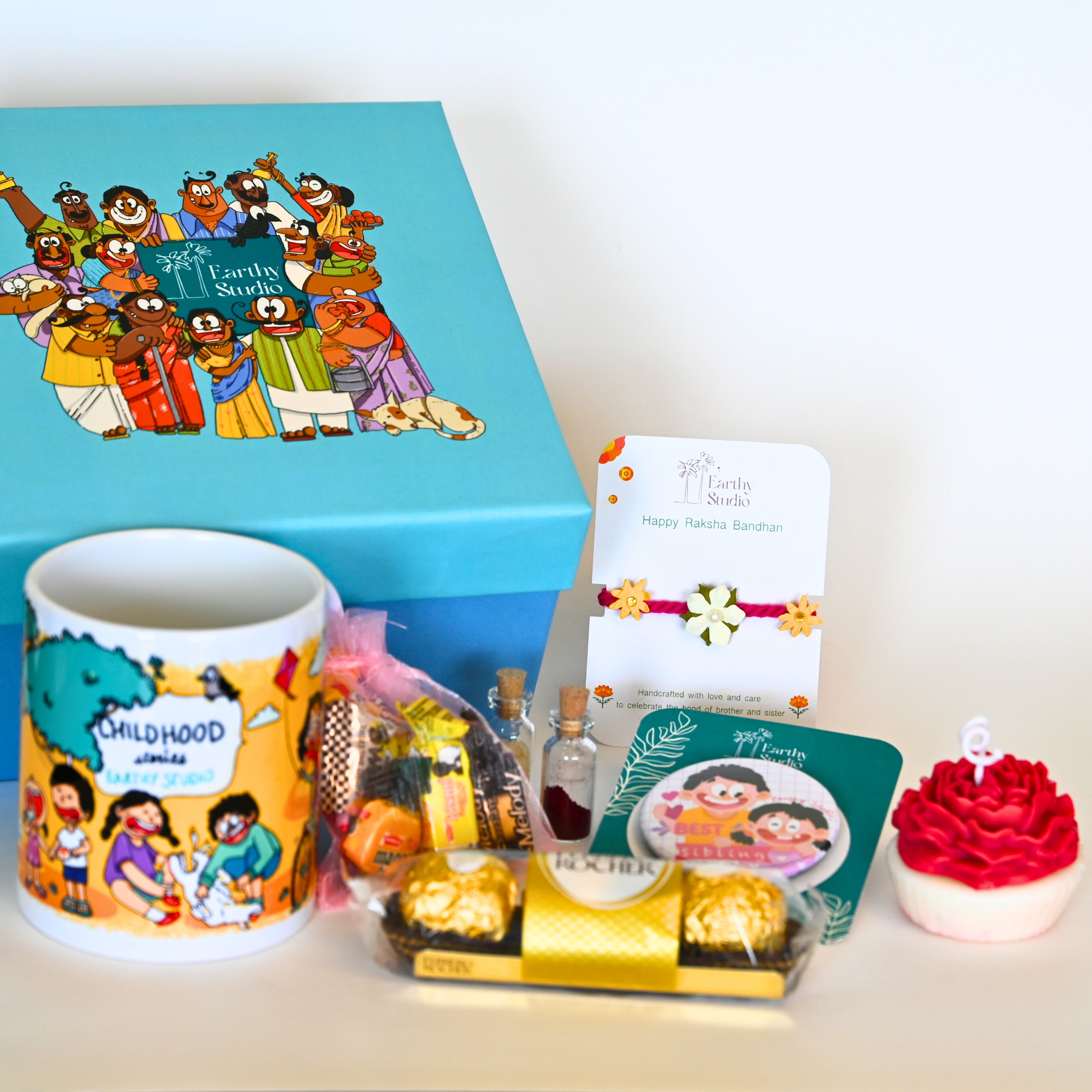 Flower Rakhi Deluxe Gift Box
