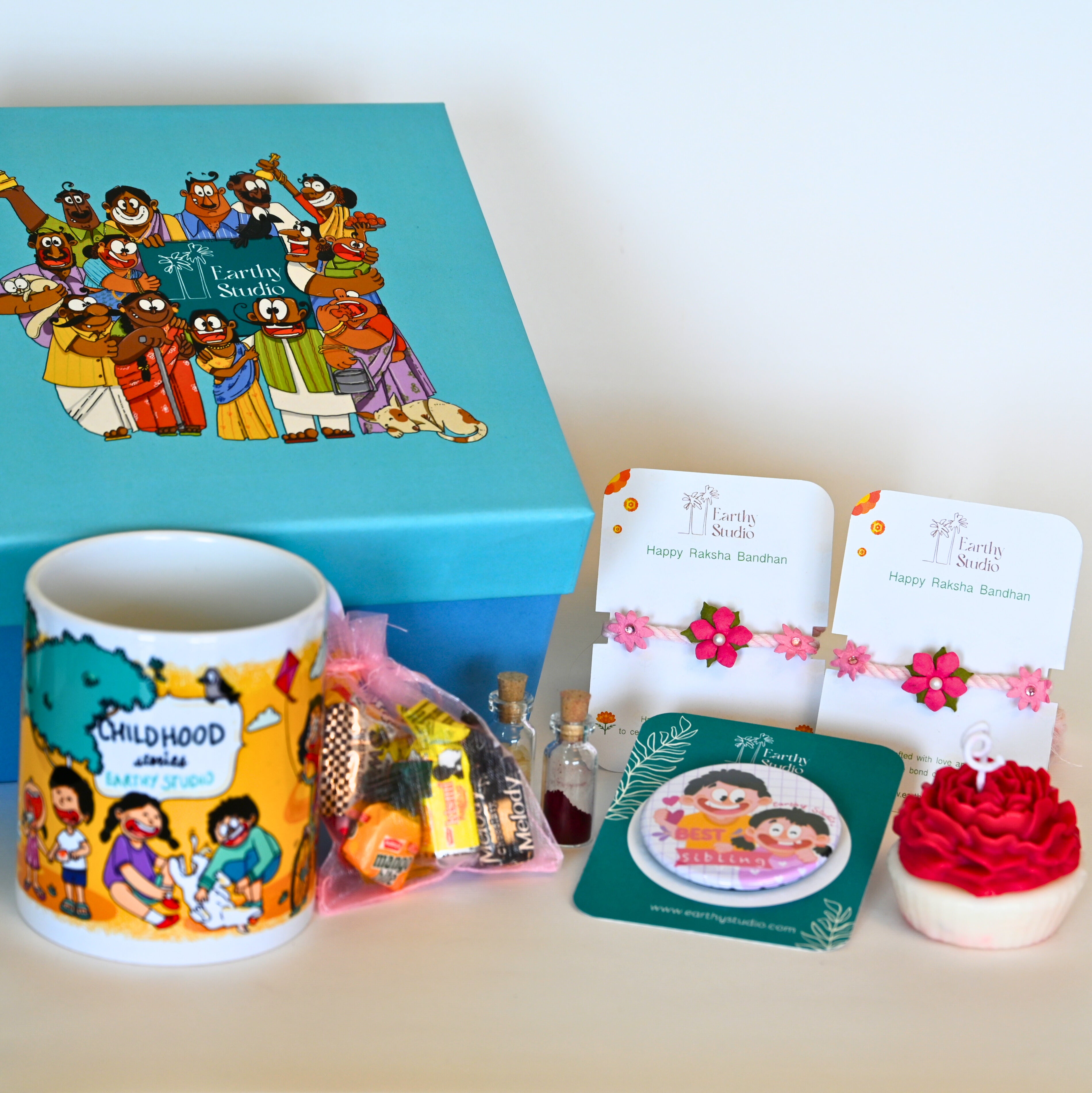 Flower Rakhi Deluxe Gift Box