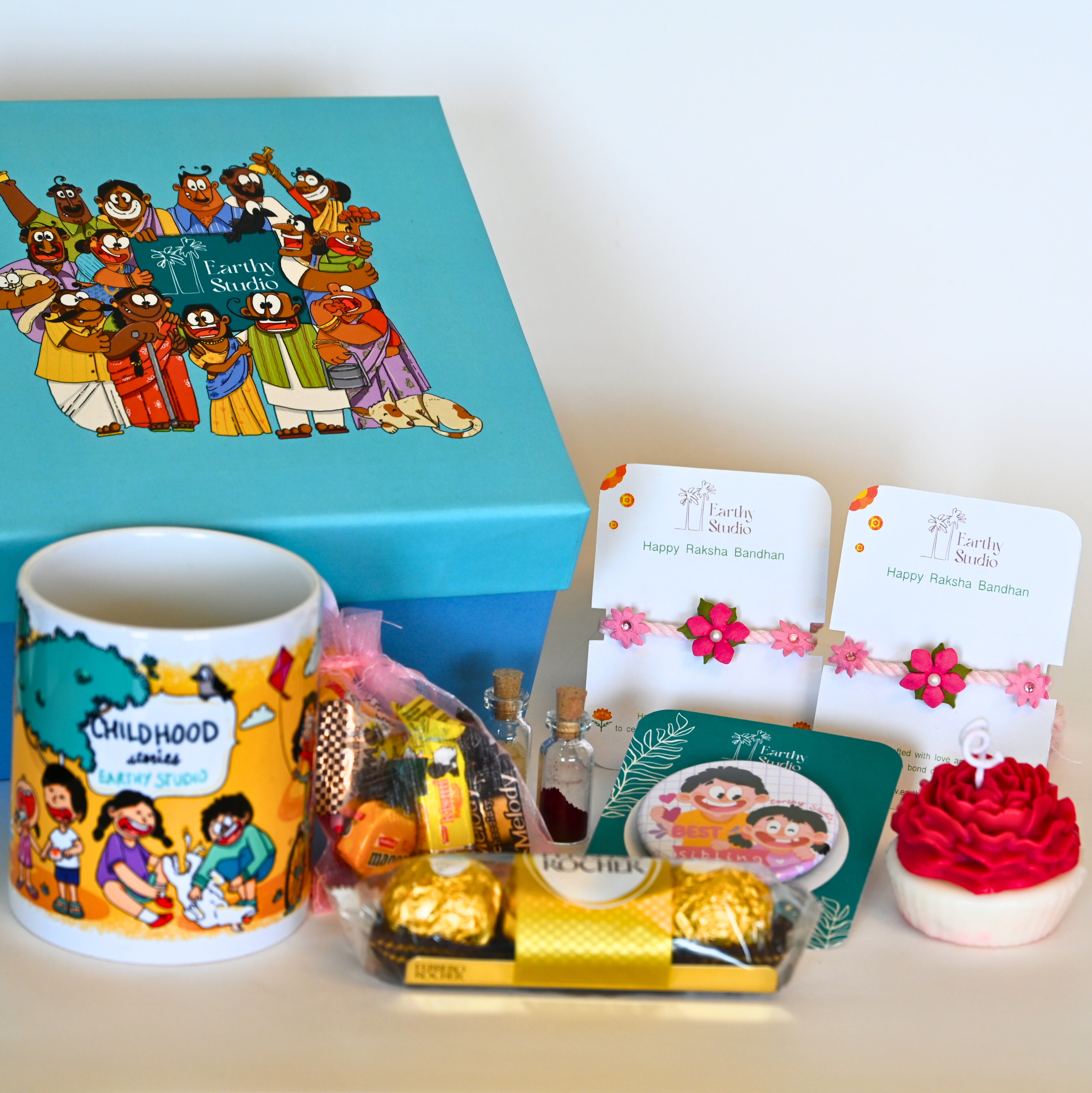 Flower Rakhi Deluxe Gift Box