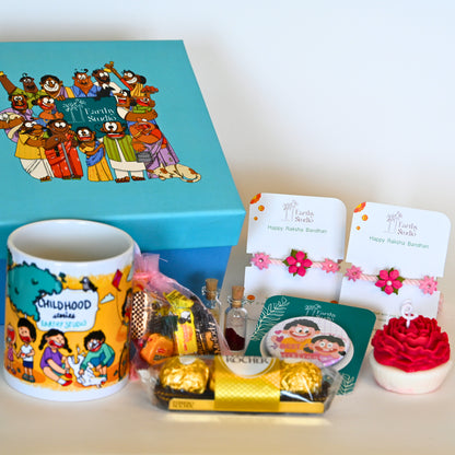 Flower Rakhi Deluxe Gift Box