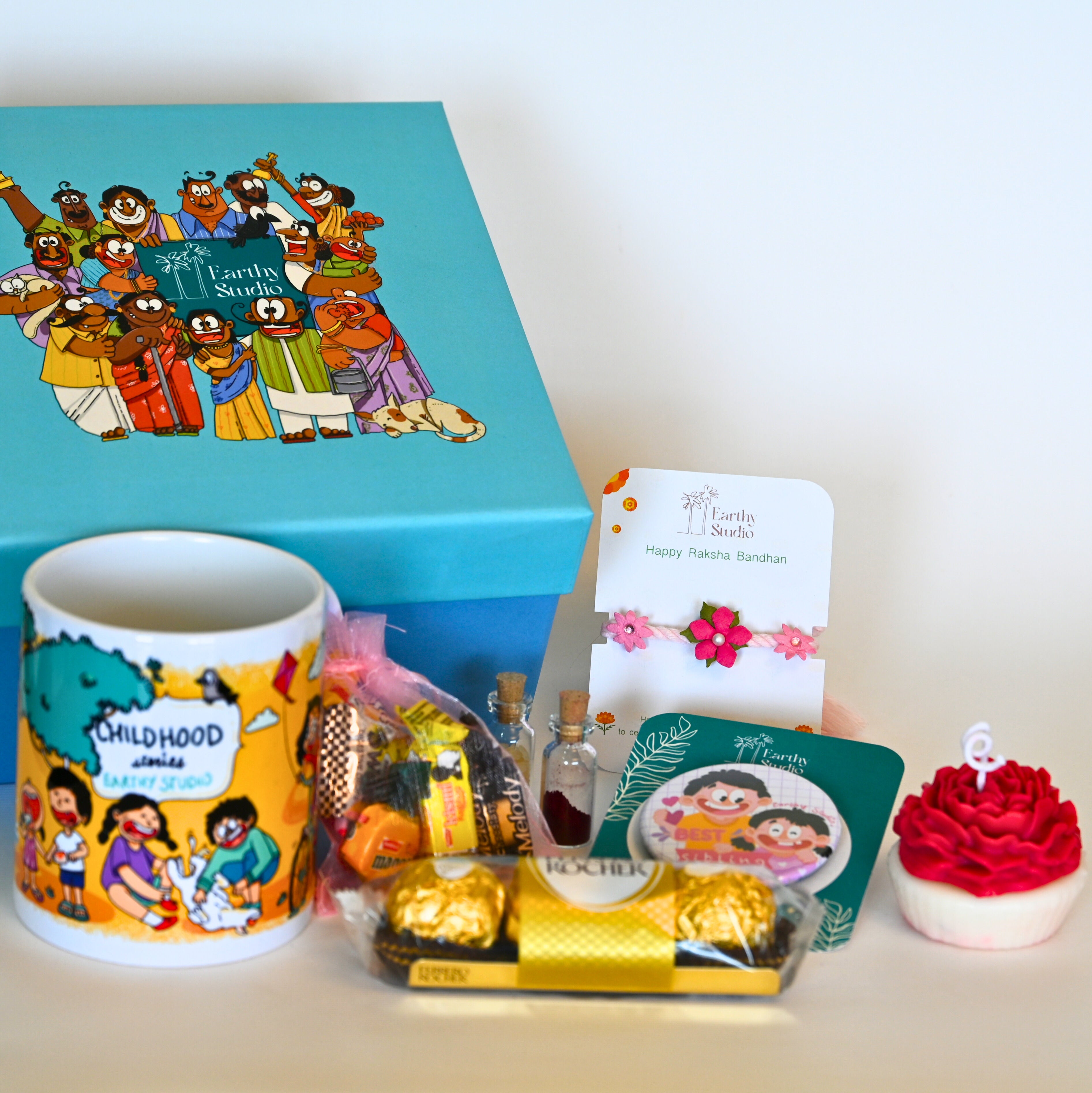 Flower Rakhi Deluxe Gift Box