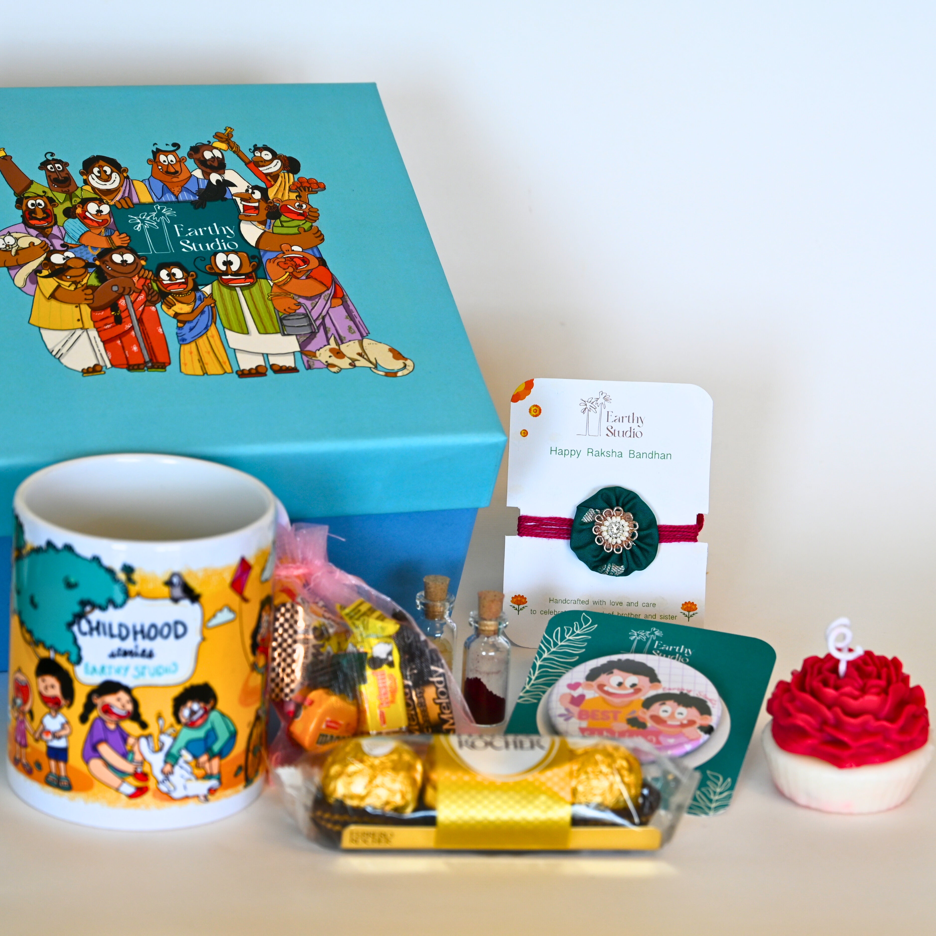 Green Shield Rakhi Deluxe Gift Box