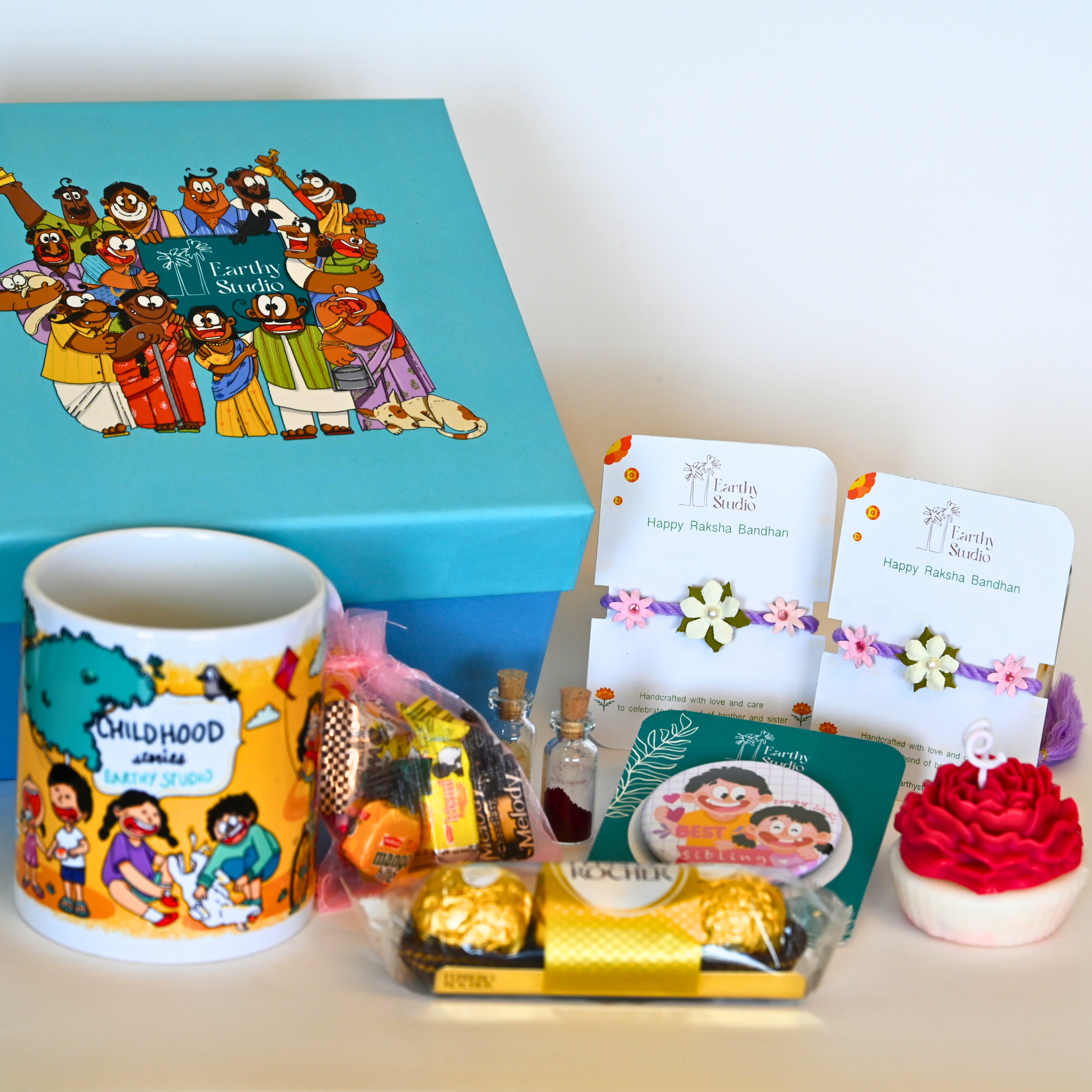Flower Rakhi Deluxe Gift Box