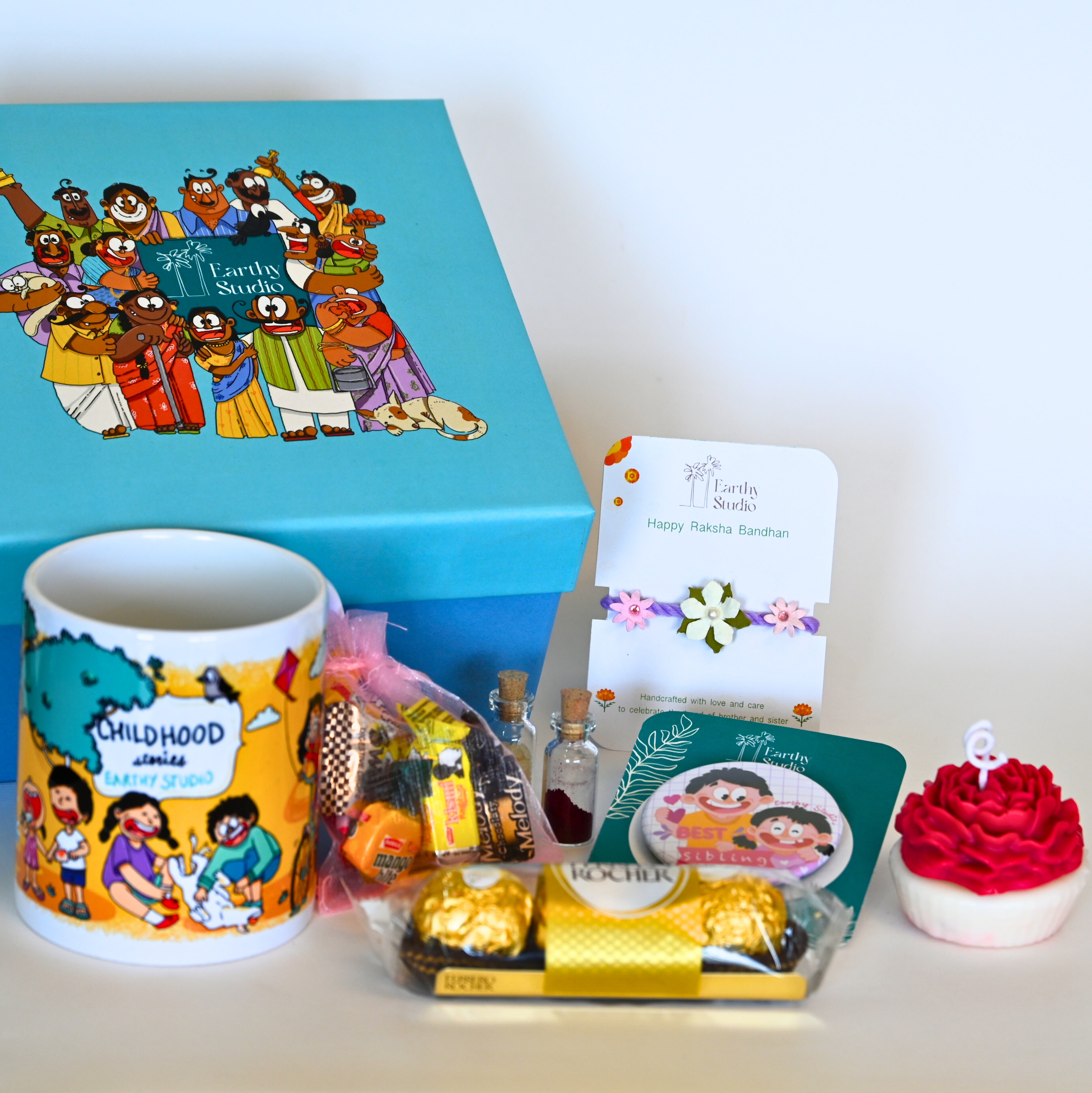 Flower Rakhi Deluxe Gift Box