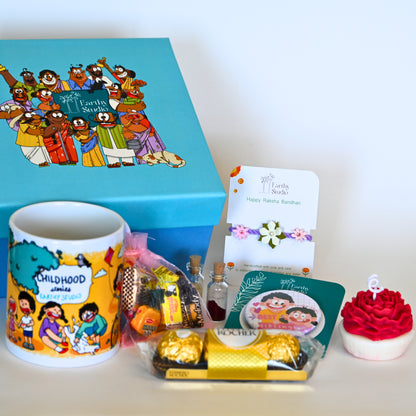 Flower Rakhi Deluxe Gift Box