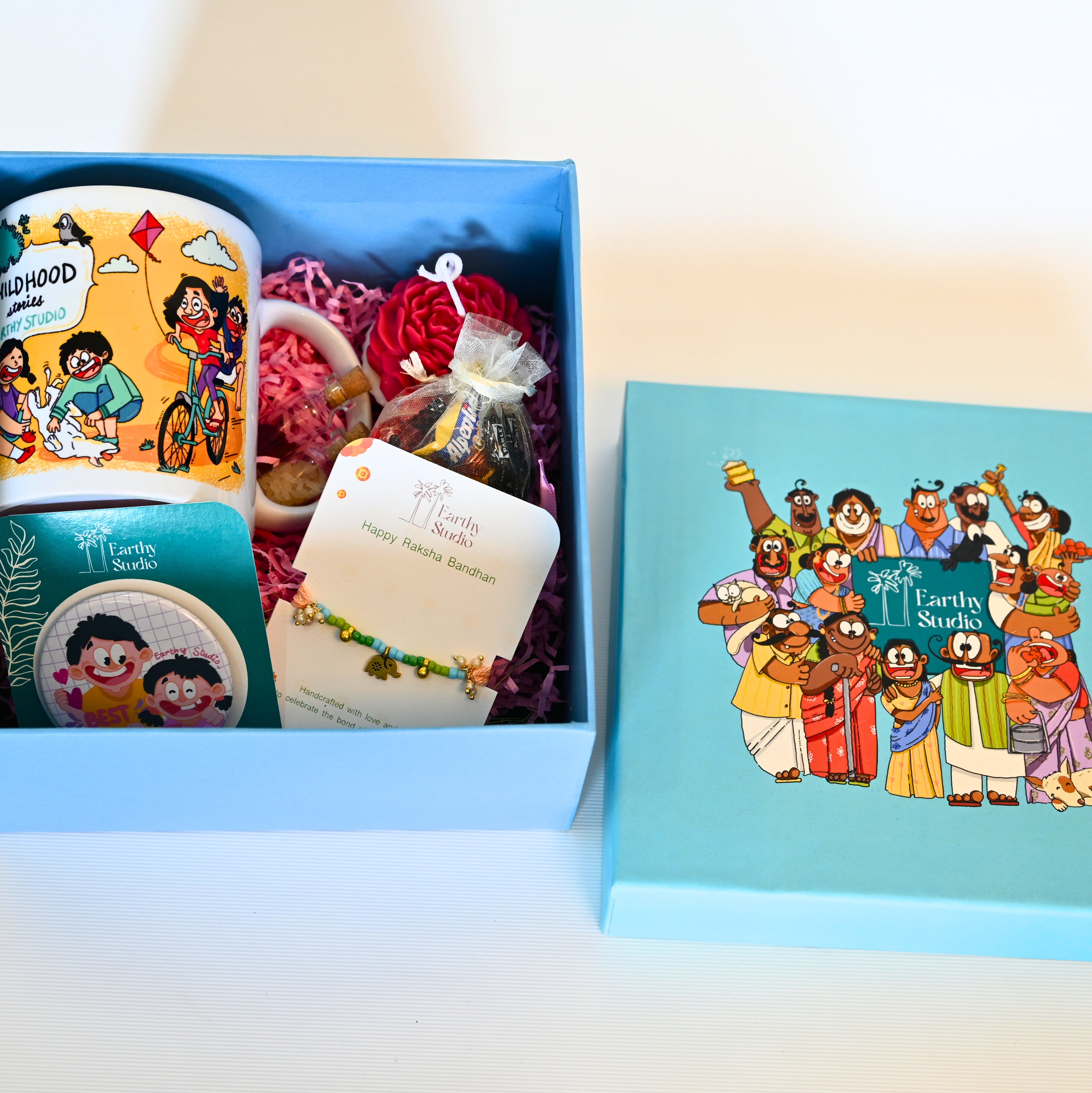 Elephant Charm Rakhi Deluxe Gift Box