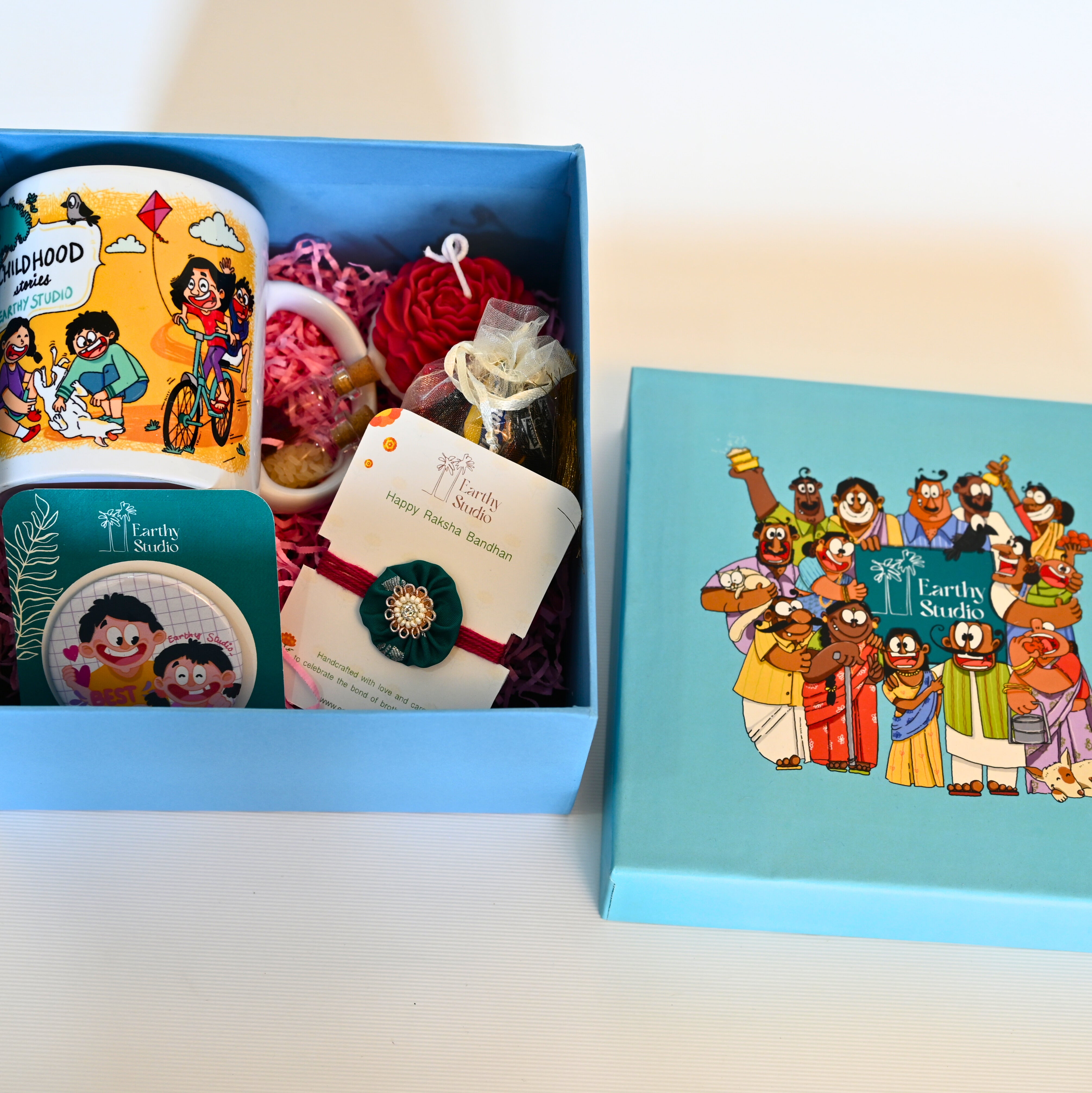Green Shield Rakhi Deluxe Gift Box