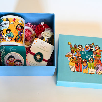 Green Shield Rakhi Deluxe Gift Box
