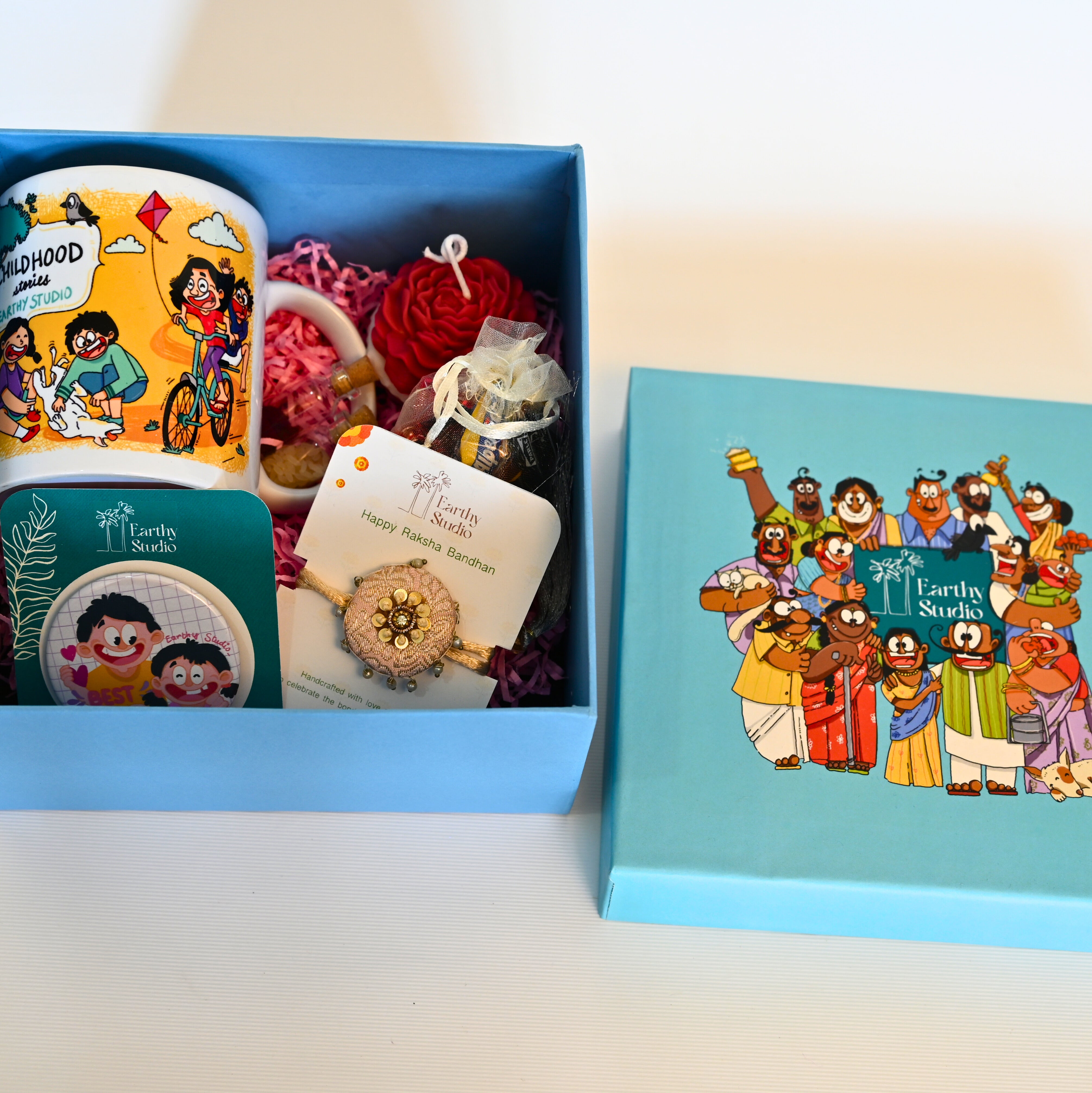 Silver Shield Rakhi Deluxe Gift Box