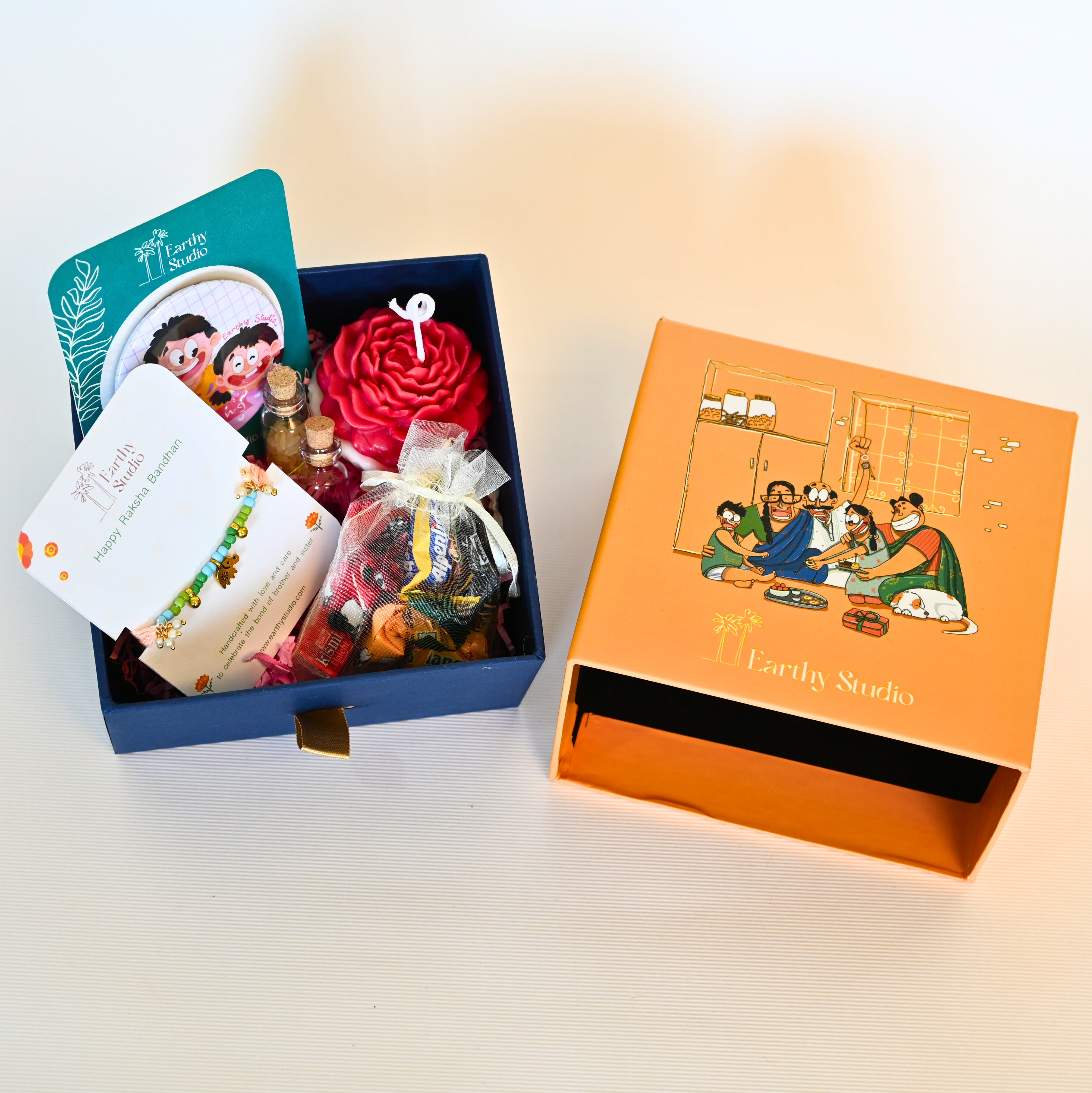 Elephant Charm Rakhi Premium Gift Box