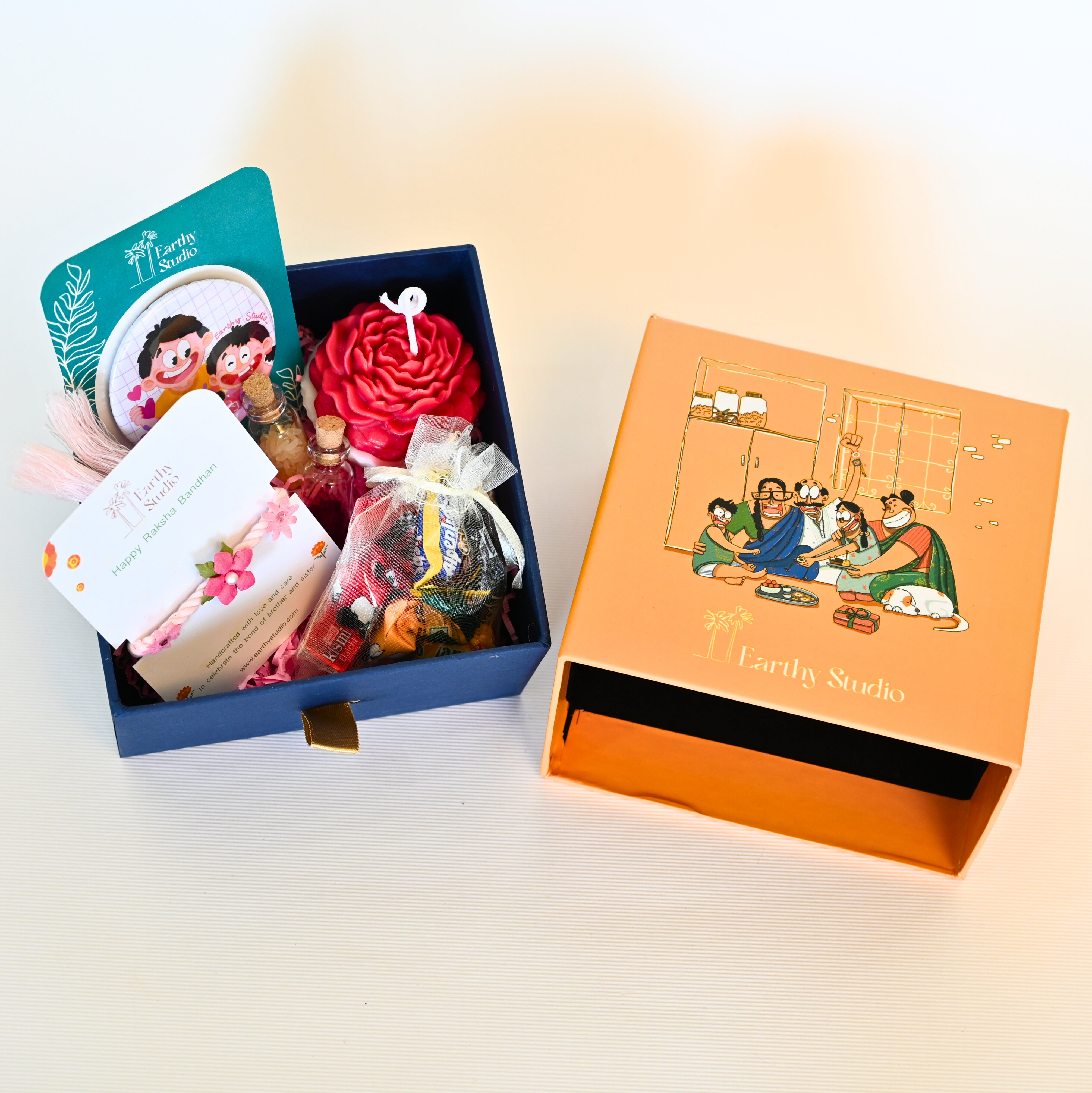 Flower Rakhi Premium Gift Box