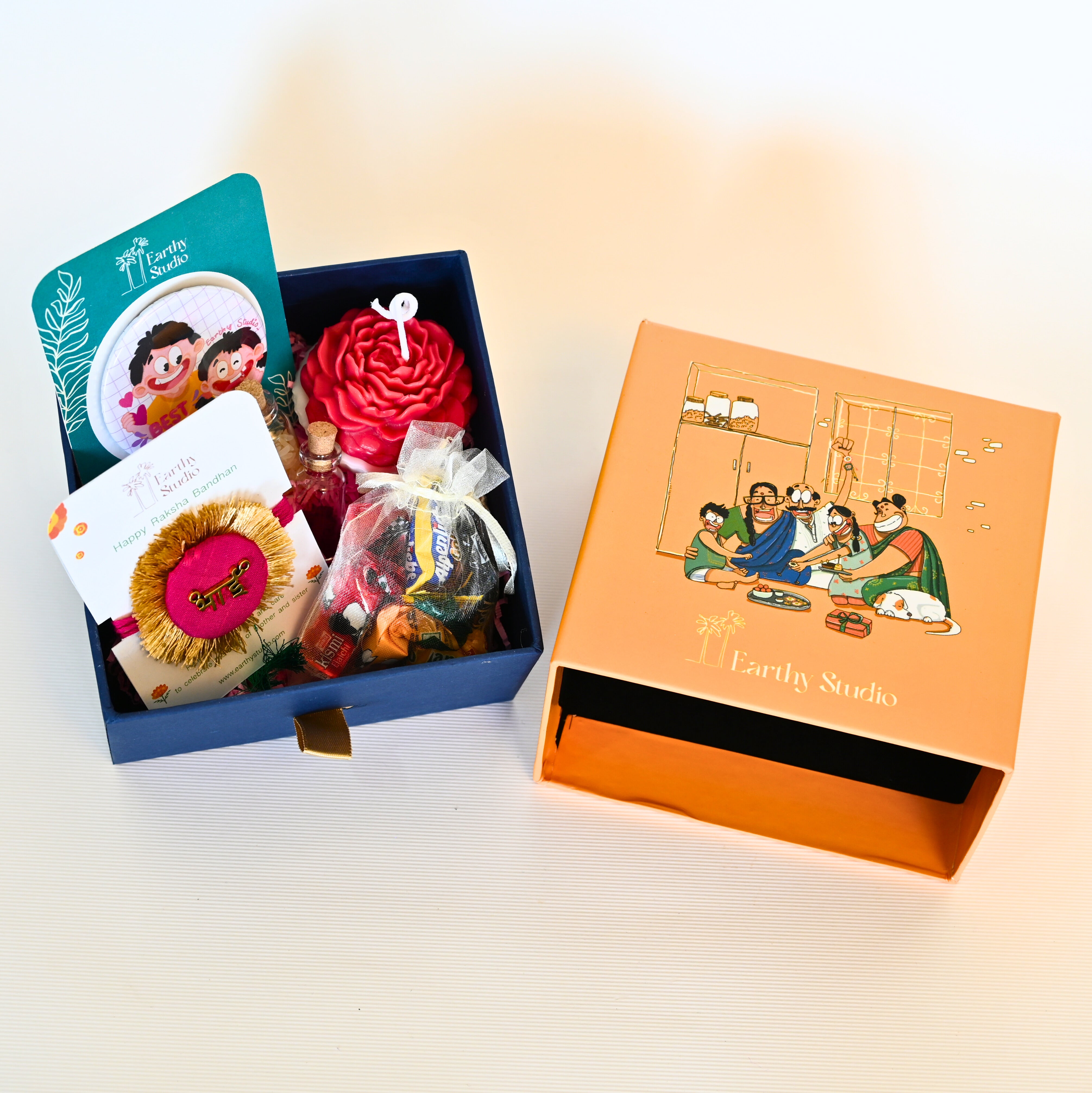 Red Shield Rakhi Premium Gift Box