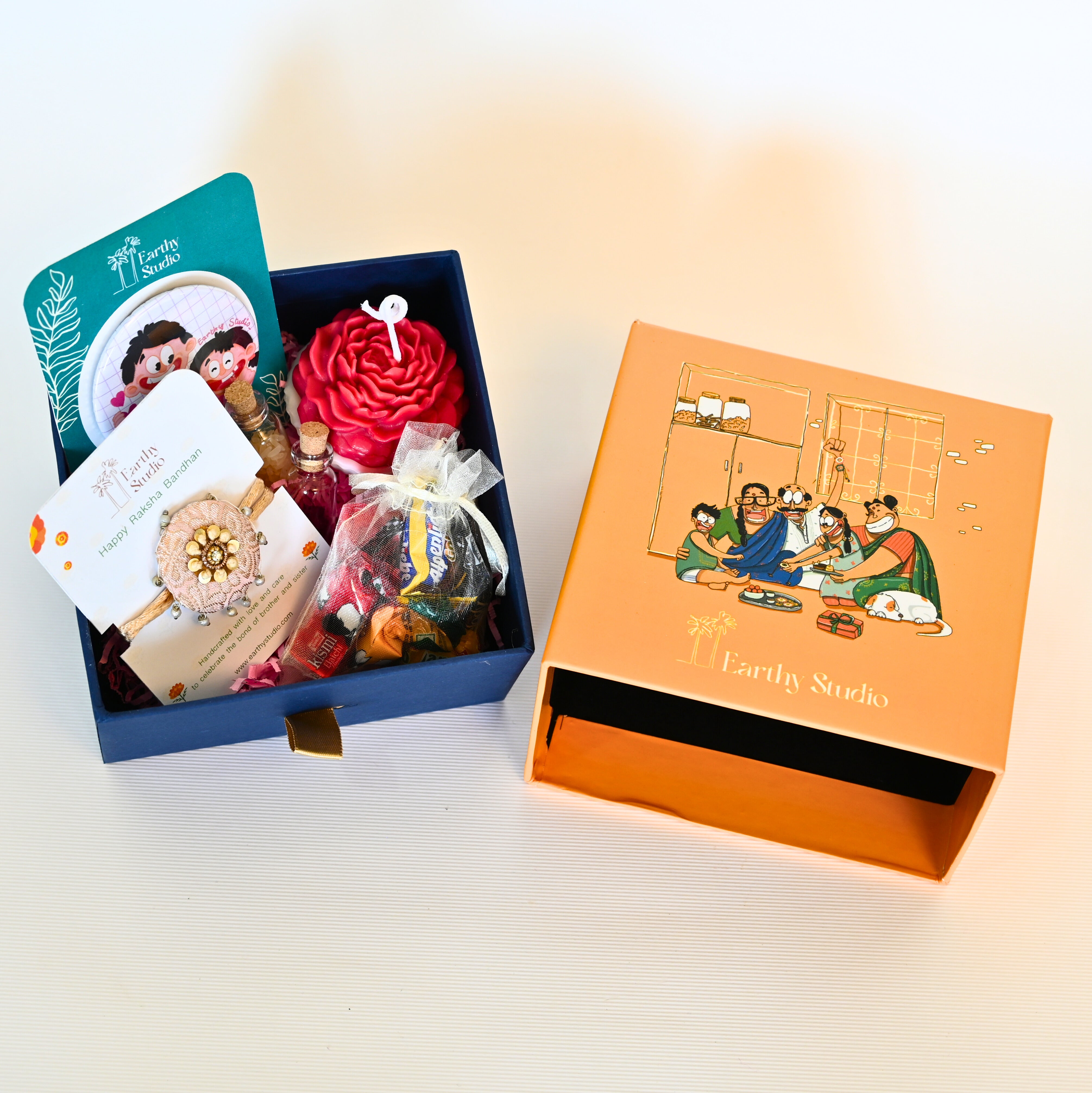 Silver Shield Rakhi Premium Gift Box