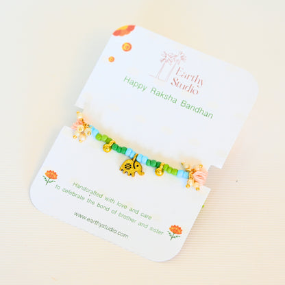 Elephant Charm Rakhi Premium Gift Box