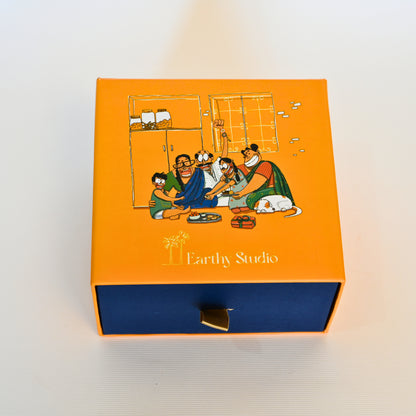 Silver Bead Rakhi Premium Gift Box