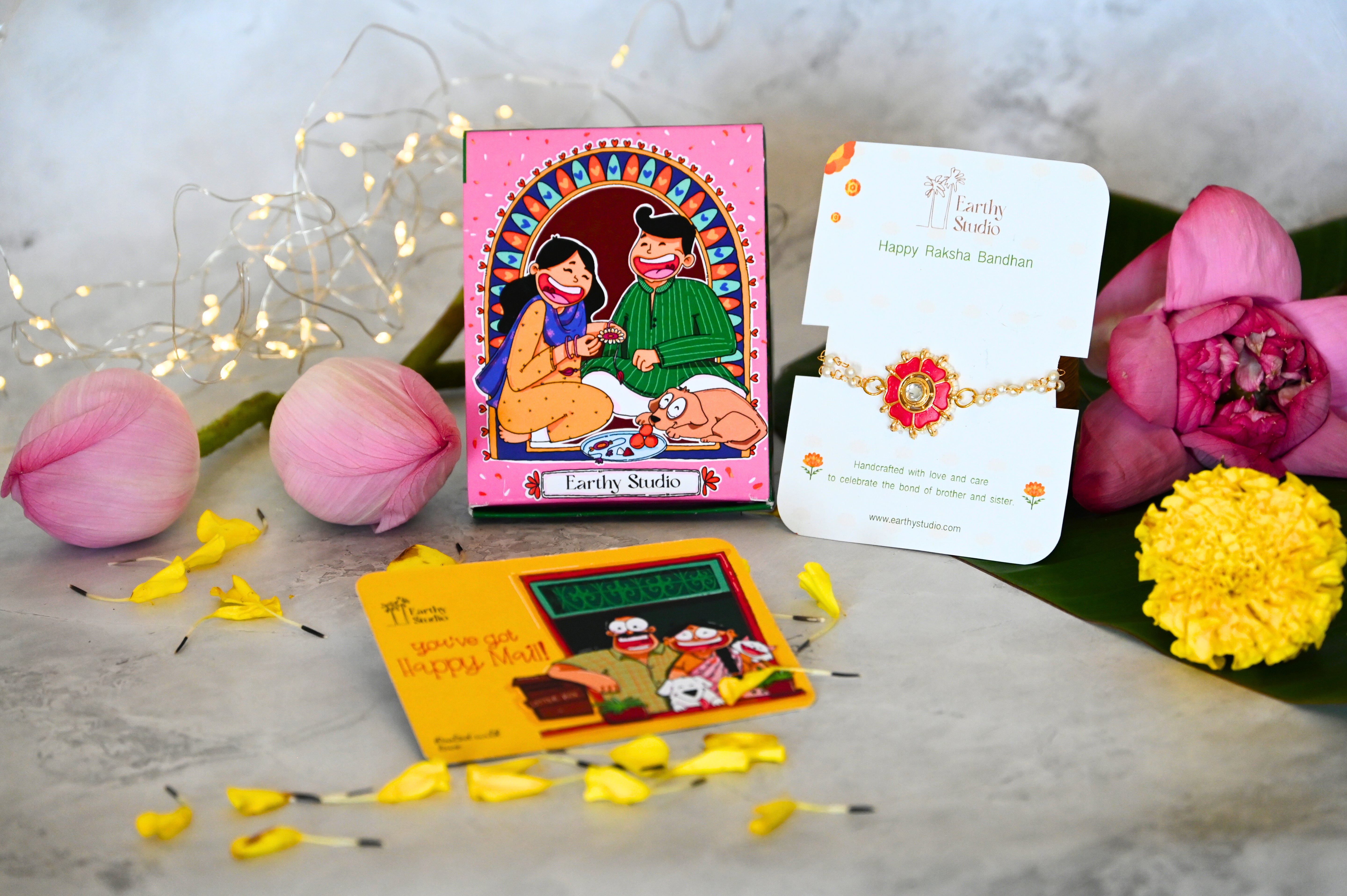 Floral Bloom Rakhi Hamper For Bhabhi