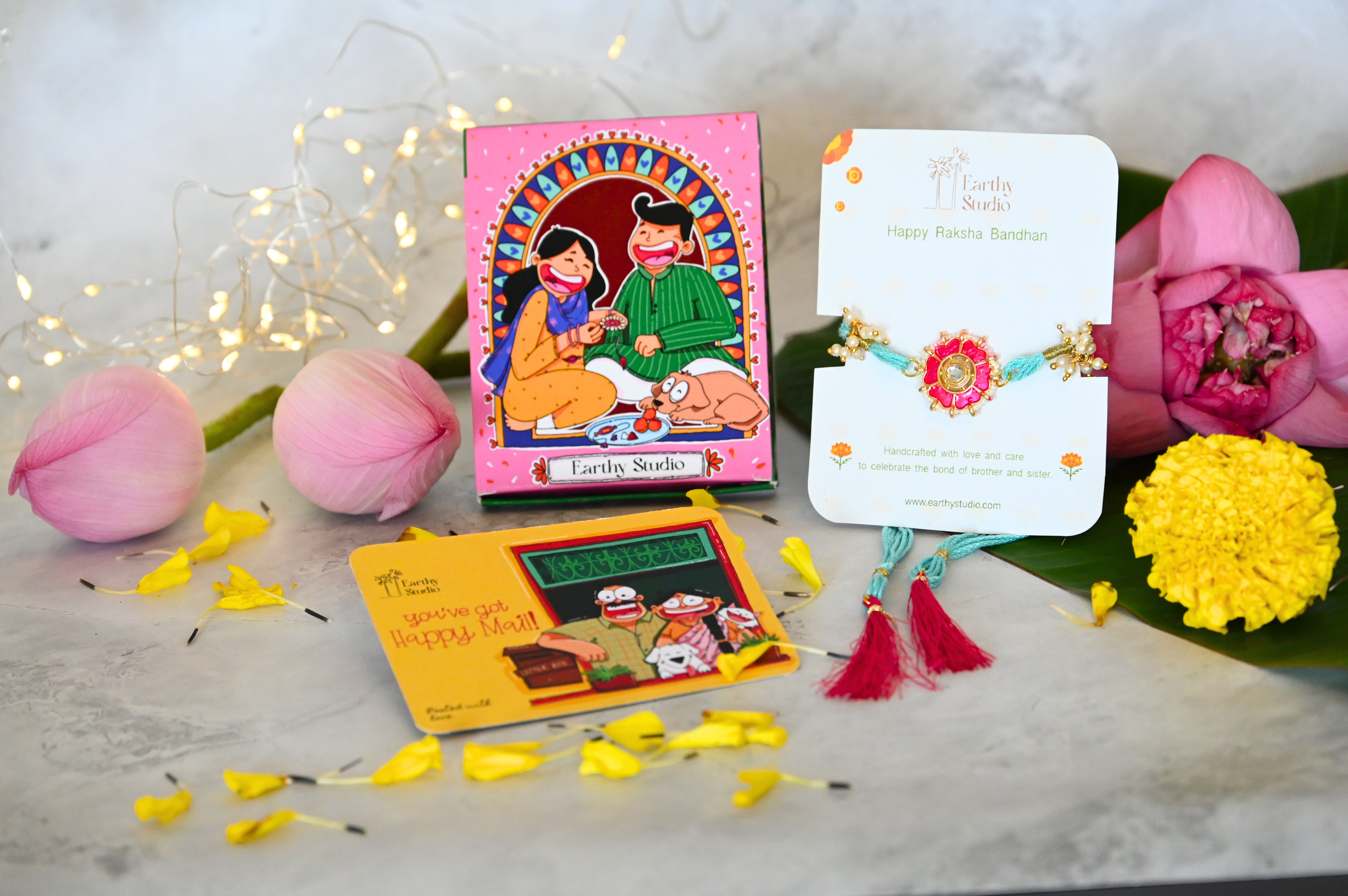 Floral Bloom Rakhi Hamper For Bhaiya