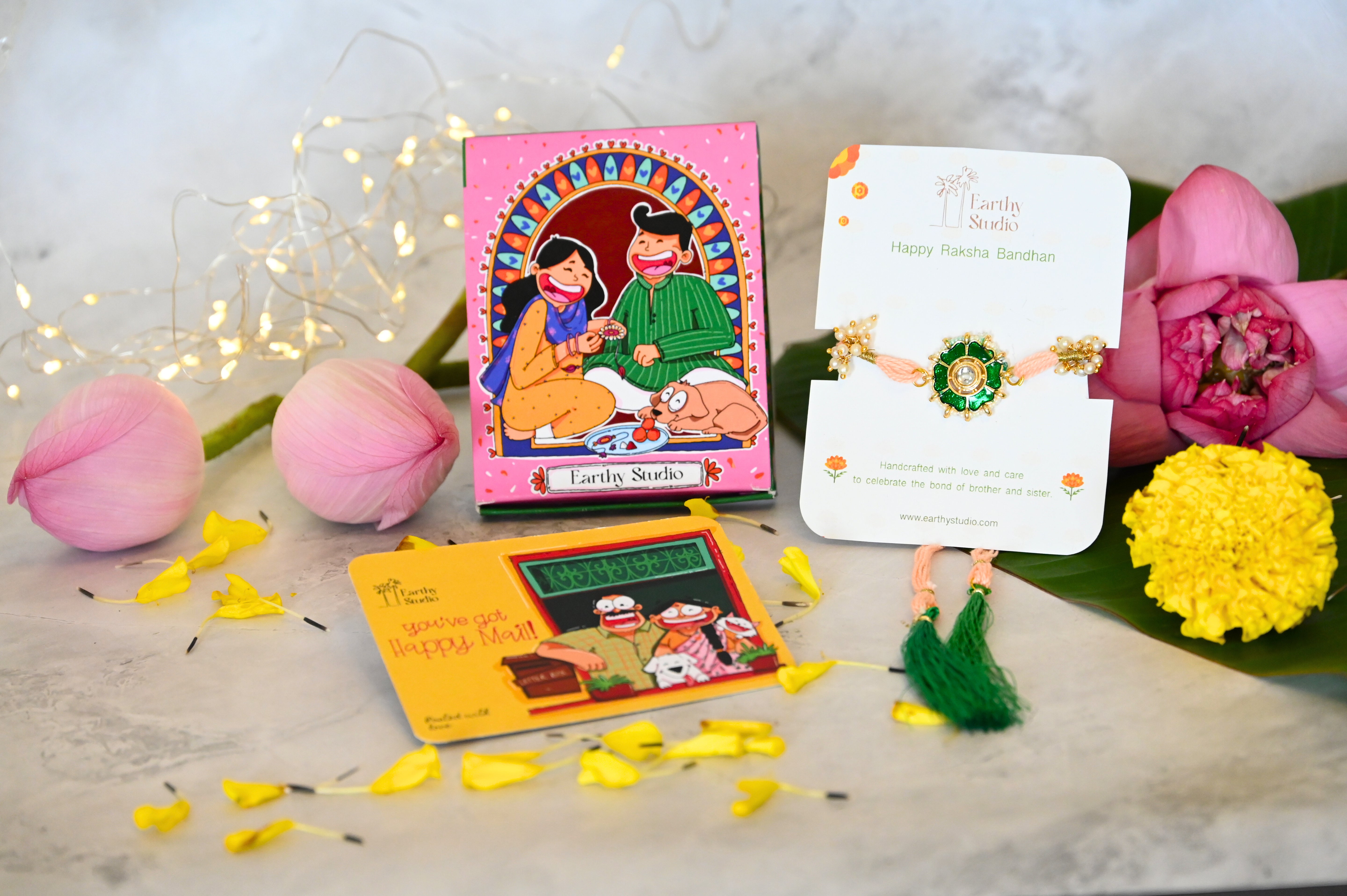 Floral Bloom Rakhi For Bhaiya