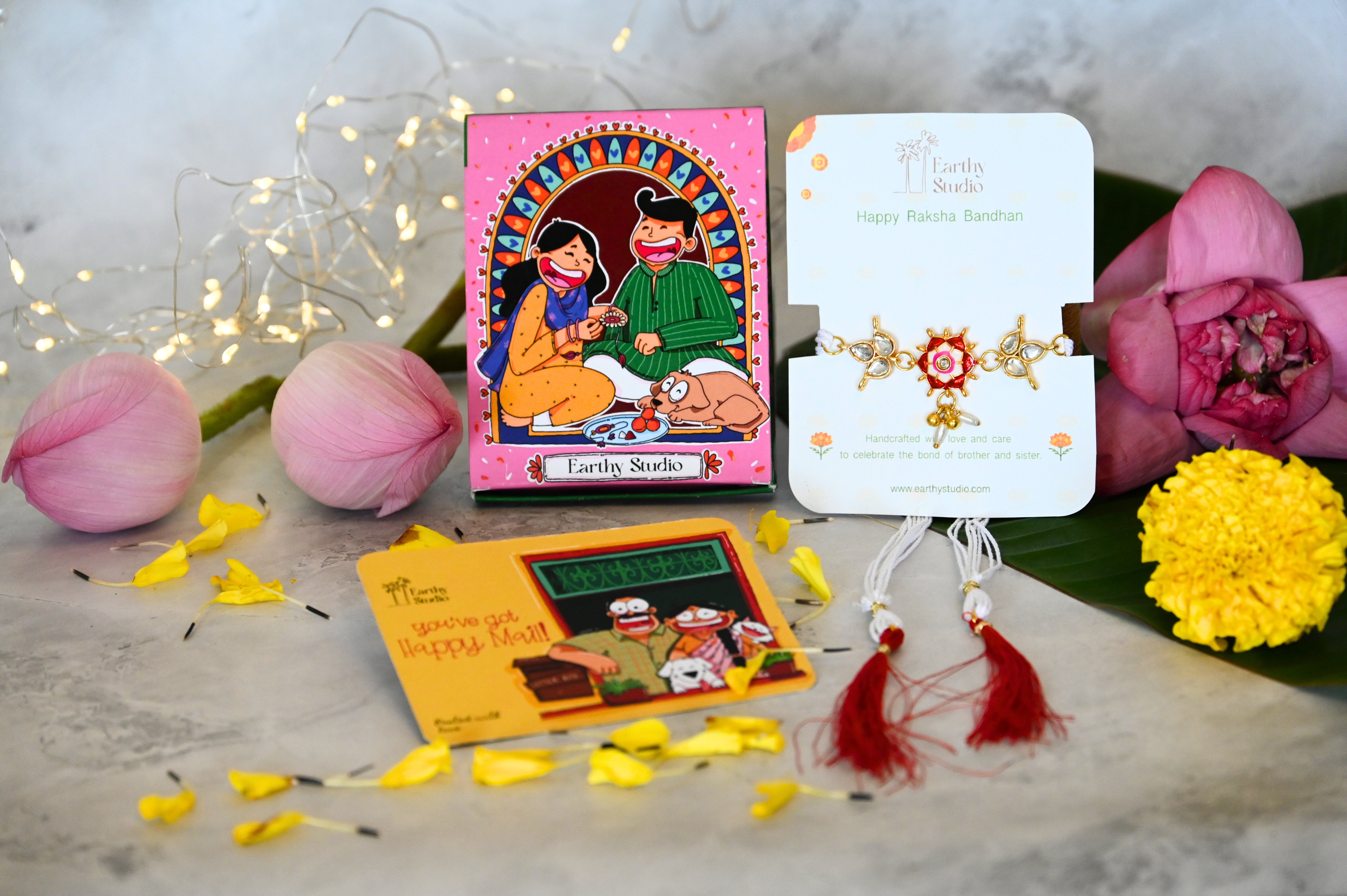 Pavitra Enamel Rakhi Hamper For Bhaiya