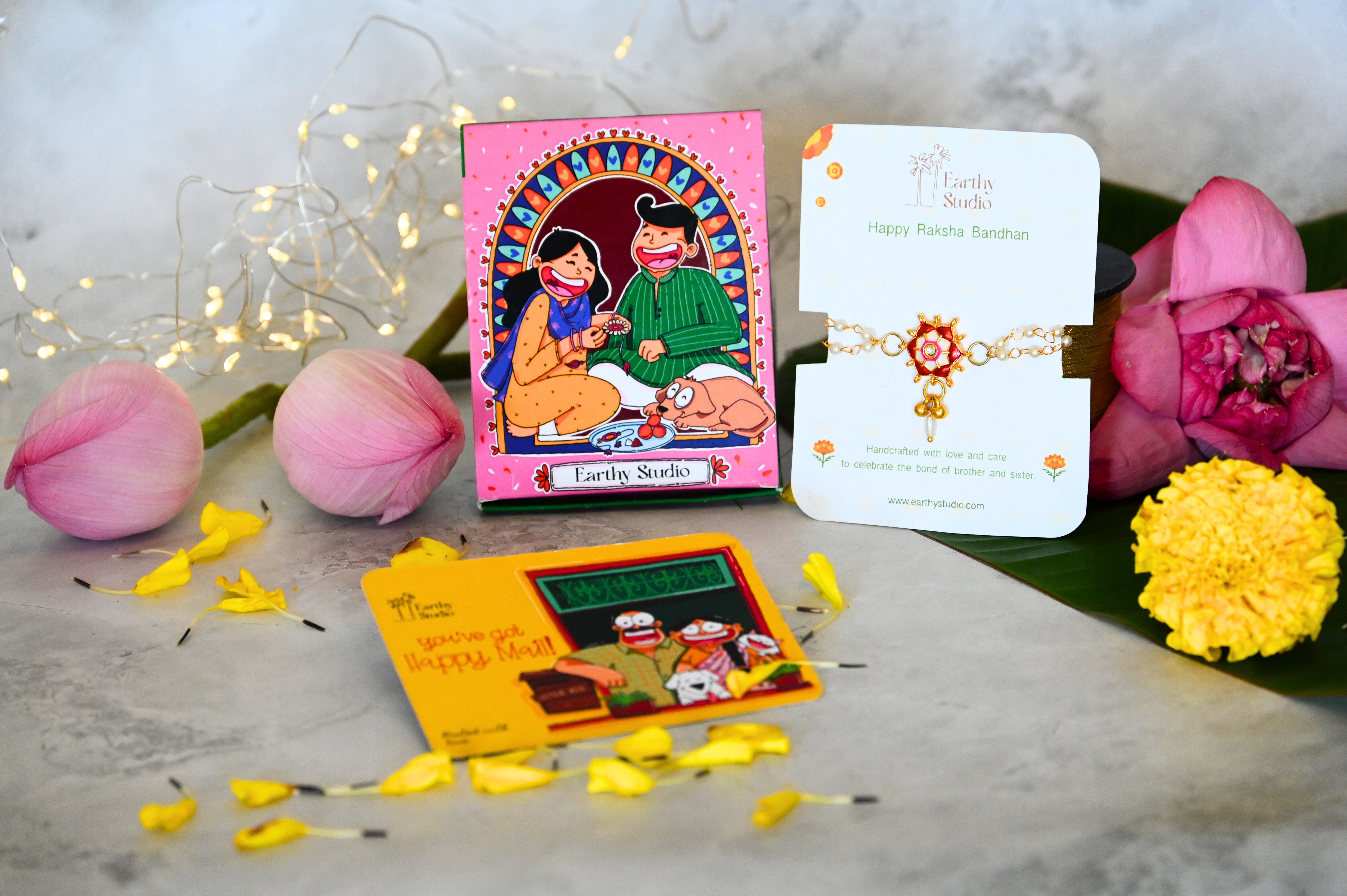 Pavitra Enamel Rakhi Hamper For Bhabhi