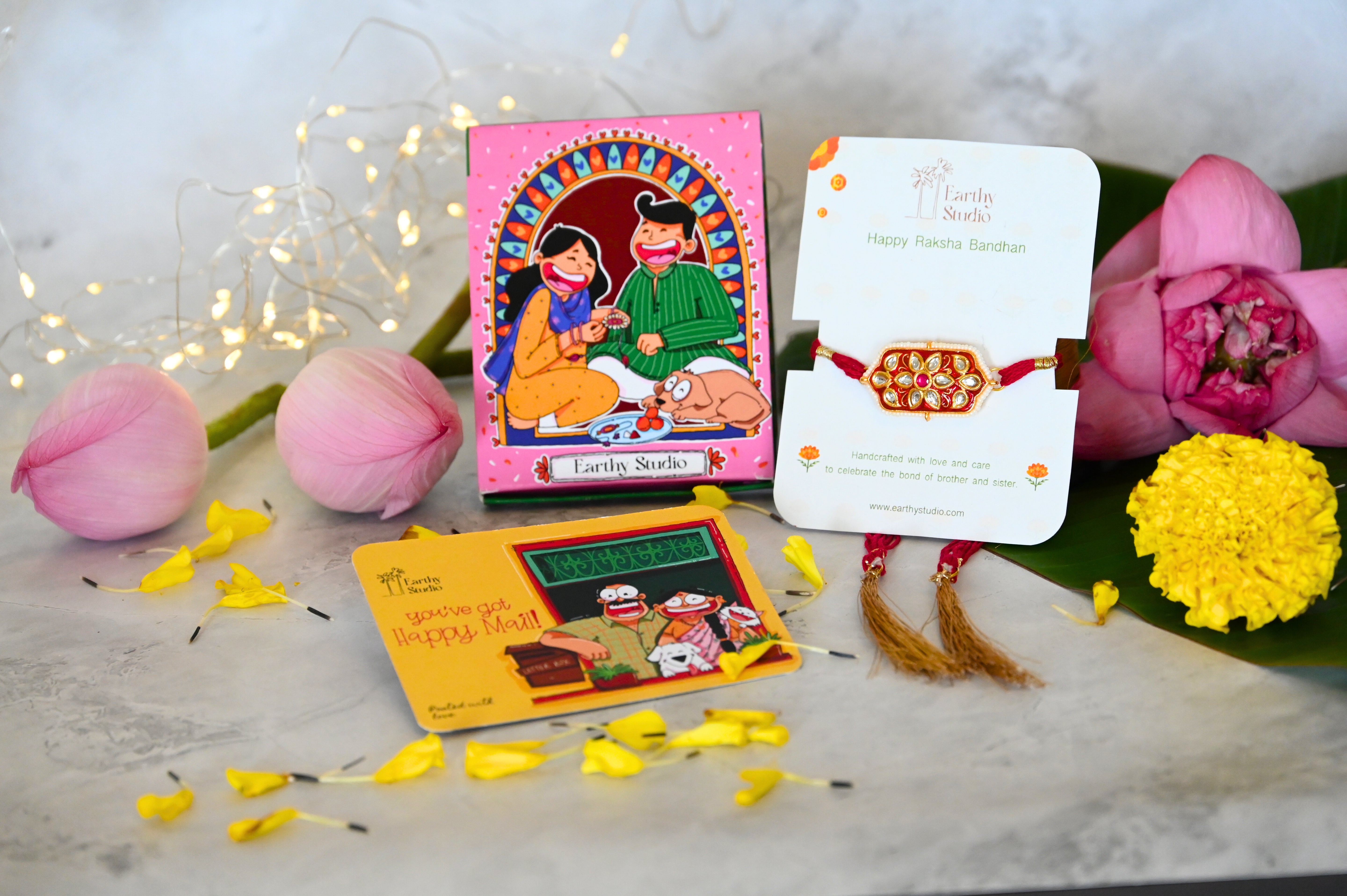 Red Kavatch Rakhi Hamper For Bhaiya