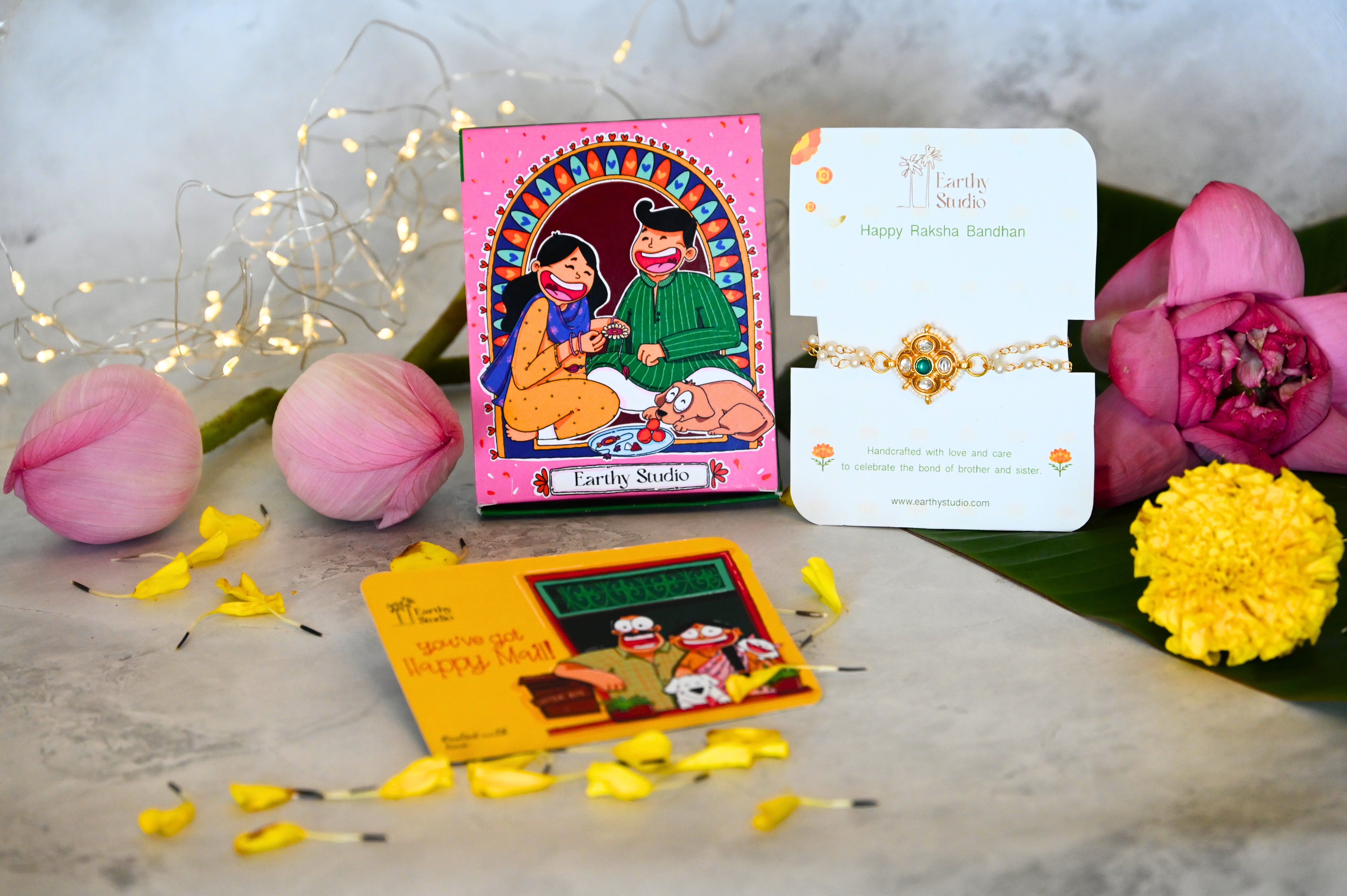Bejewelled Charm Rakhi Hamper For Bhabhi