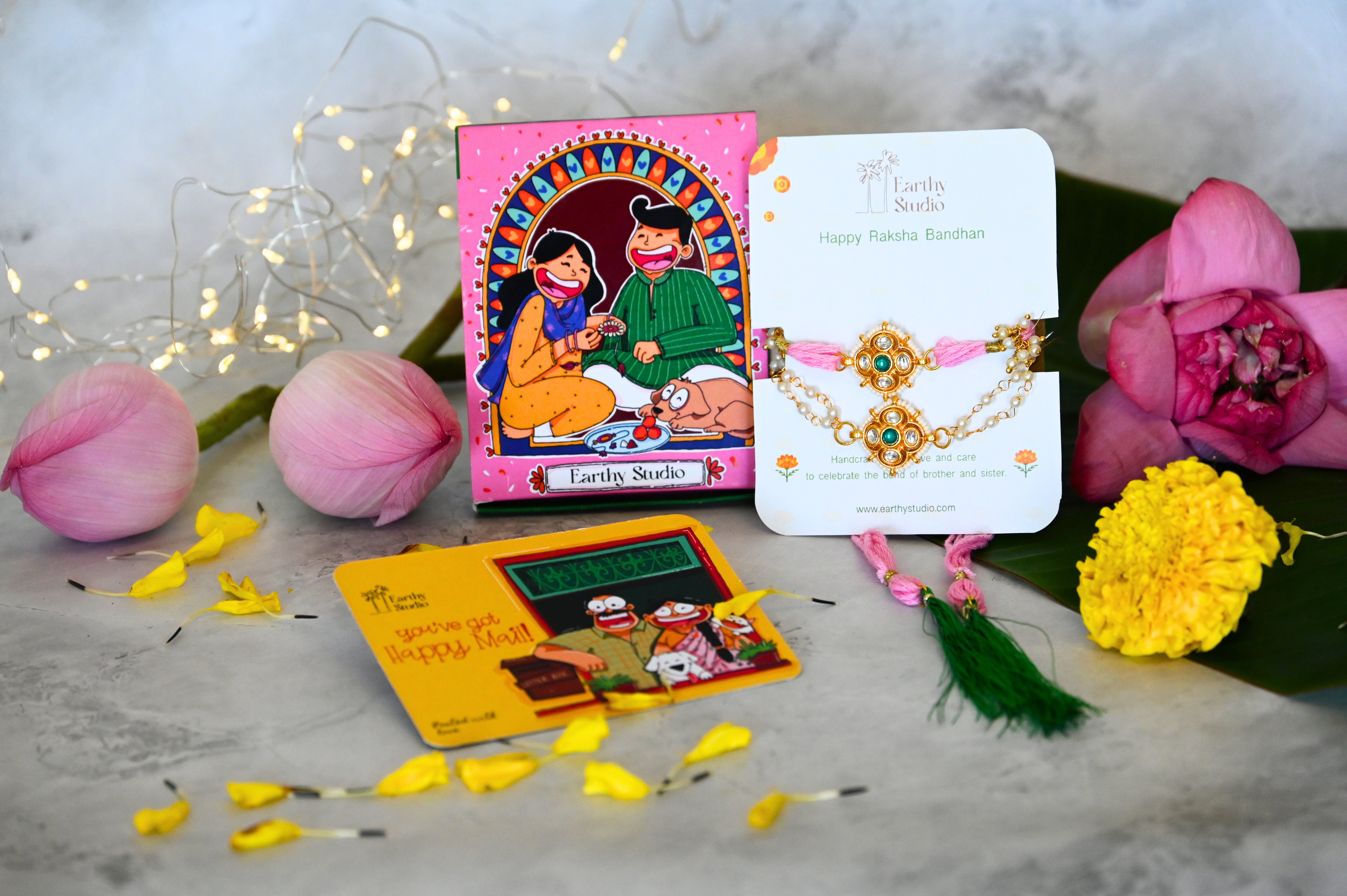Bejewelled Charm Bhaiya Bhabhi Rakhi